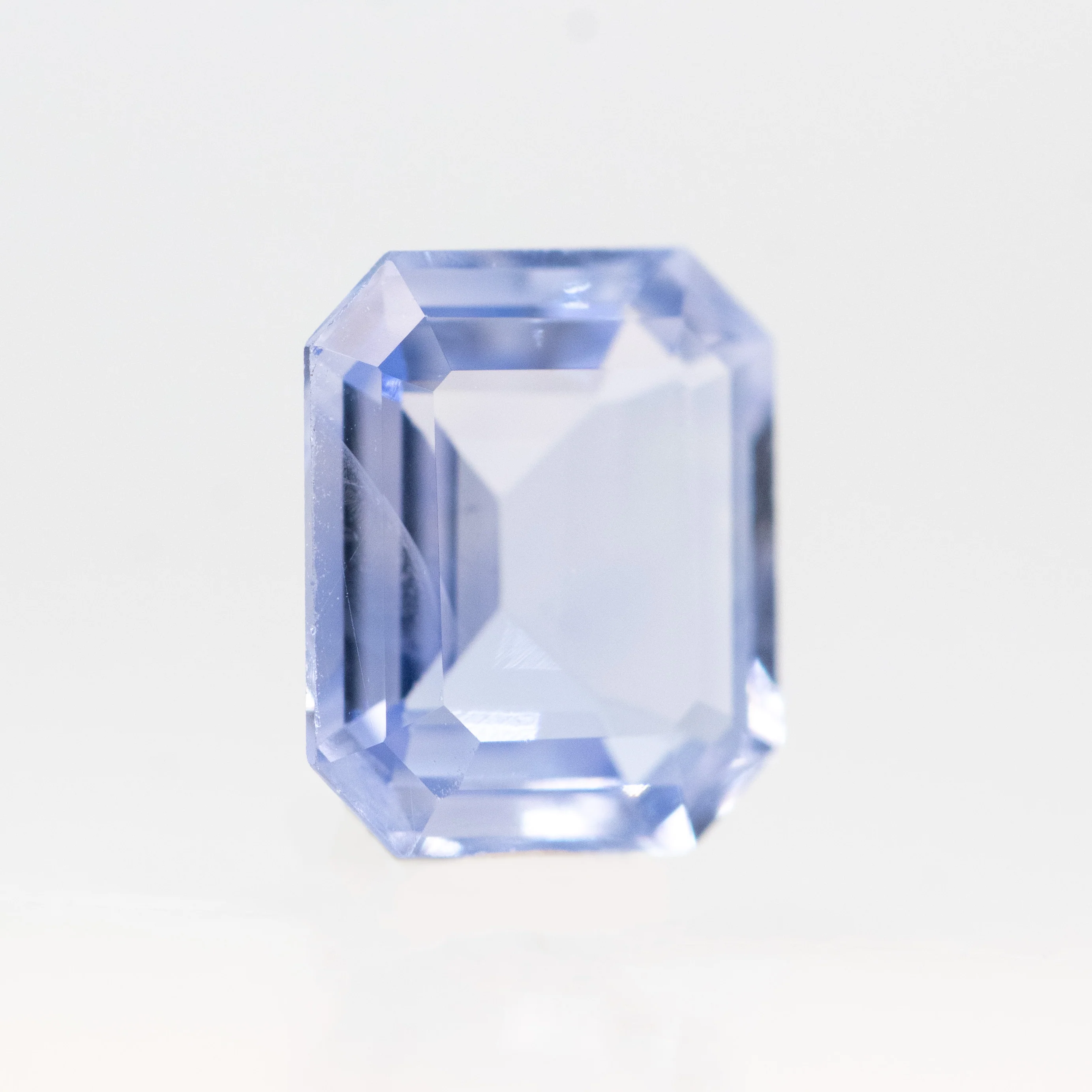 1.28 Carat Emerald Cut Cornflower Blue Sapphire for Custom Work - Inventory Code CBS128 - Image 4