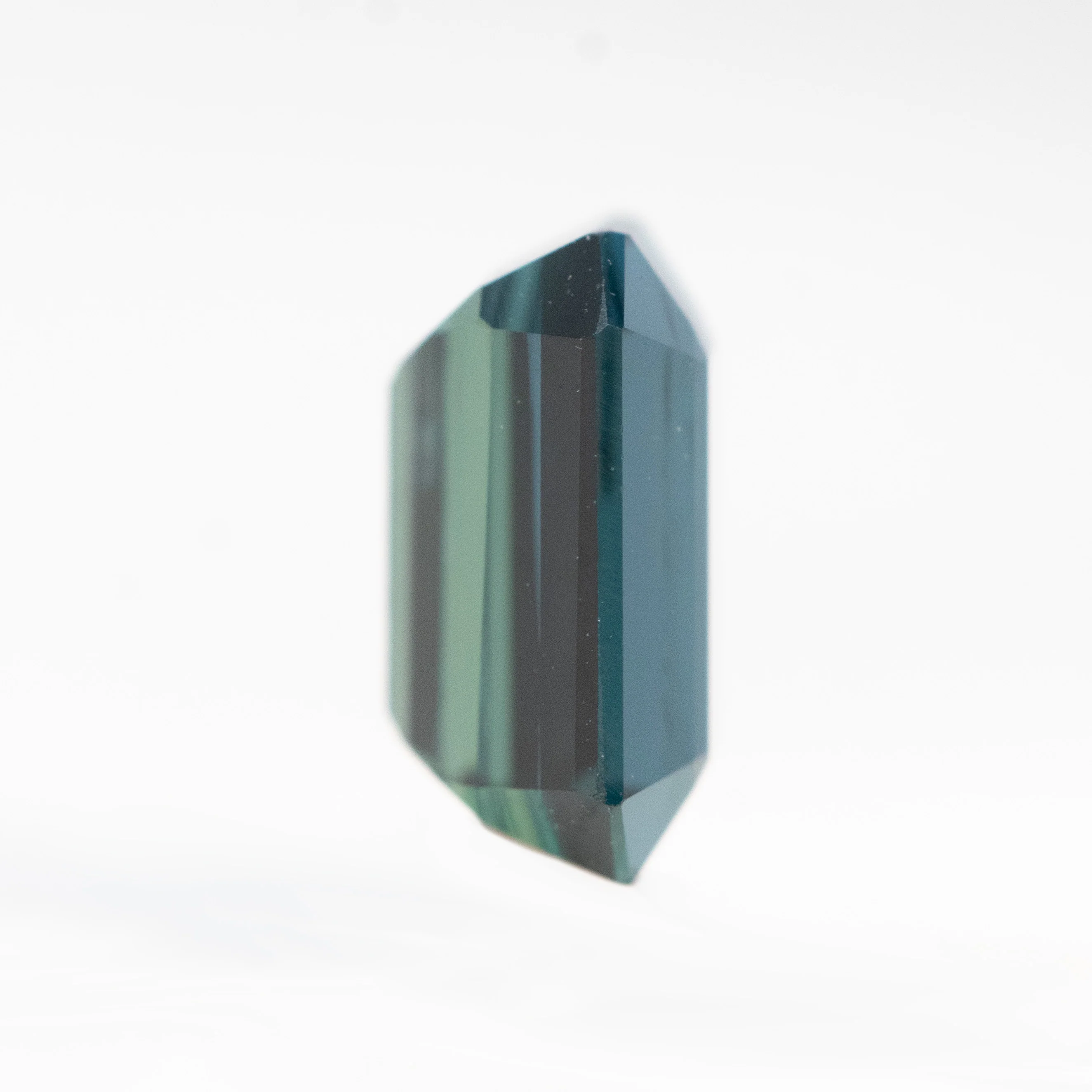 1.28 Carat Emerald Cut Dark Teal Sapphire for Custom Work - Inventory Code TES128 - Image 5
