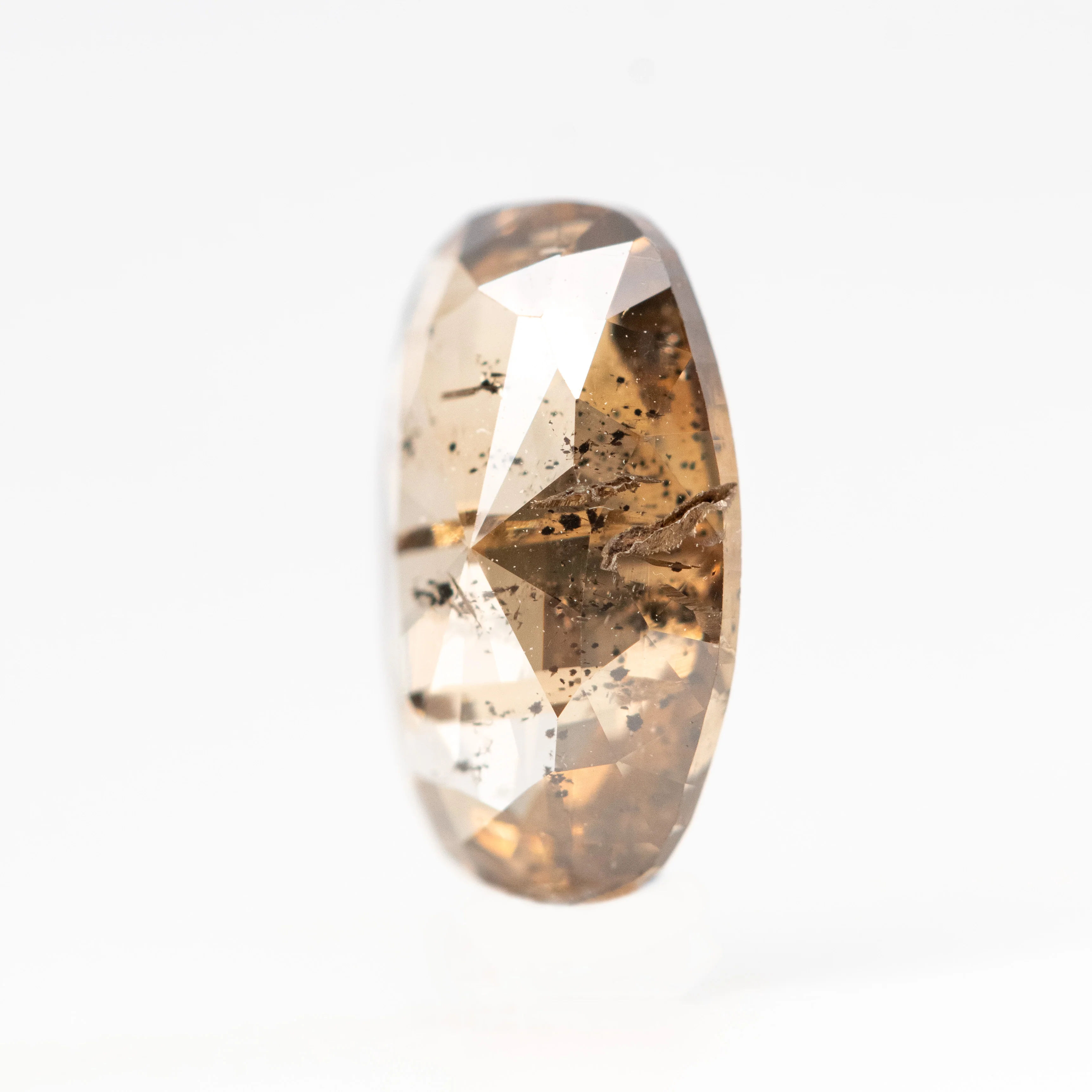 1.29 Carat Brown Oval Salt and Pepper Diamond for Custom Work - Inventory Code DCO129 - Image 3