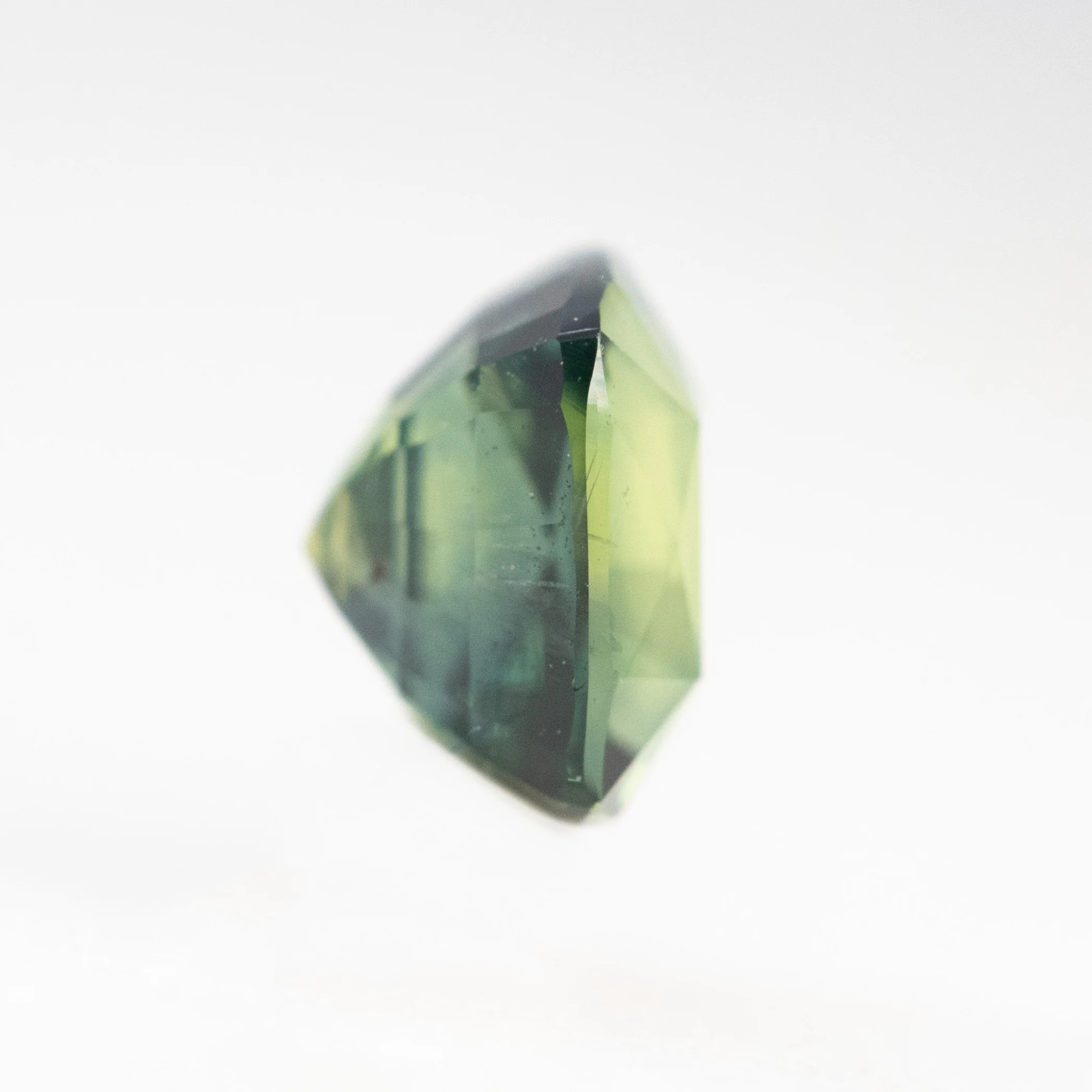 1.30 Carat Green Cushion Cut Australian Sapphire for Custom Work - Inventory Code GCS130 - Image 5