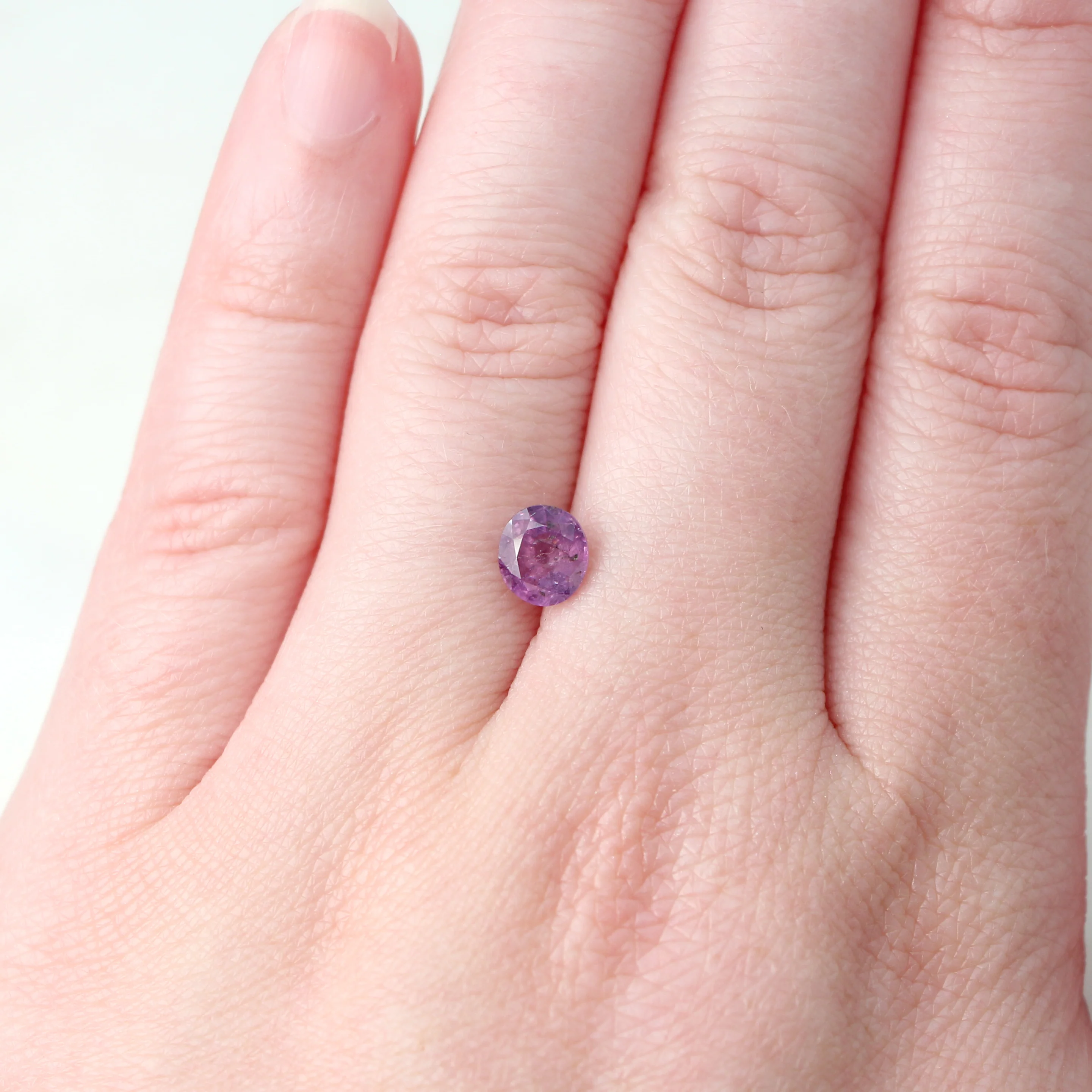 1.32 Carat Purple Oval Sapphire for Custom Work - Inventory Code OPS132 - Image 2
