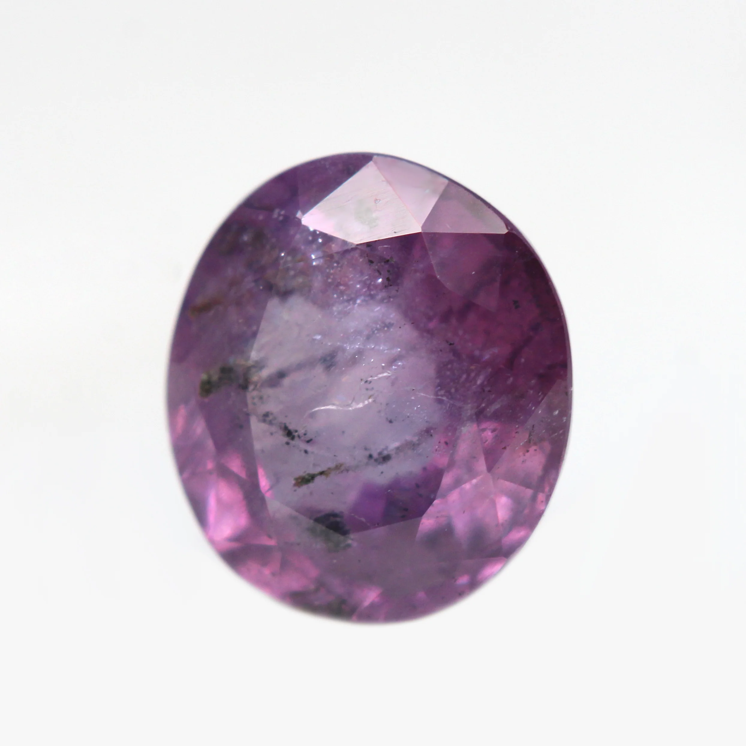 1.32 Carat Purple Oval Sapphire for Custom Work - Inventory Code OPS132 - Image 3