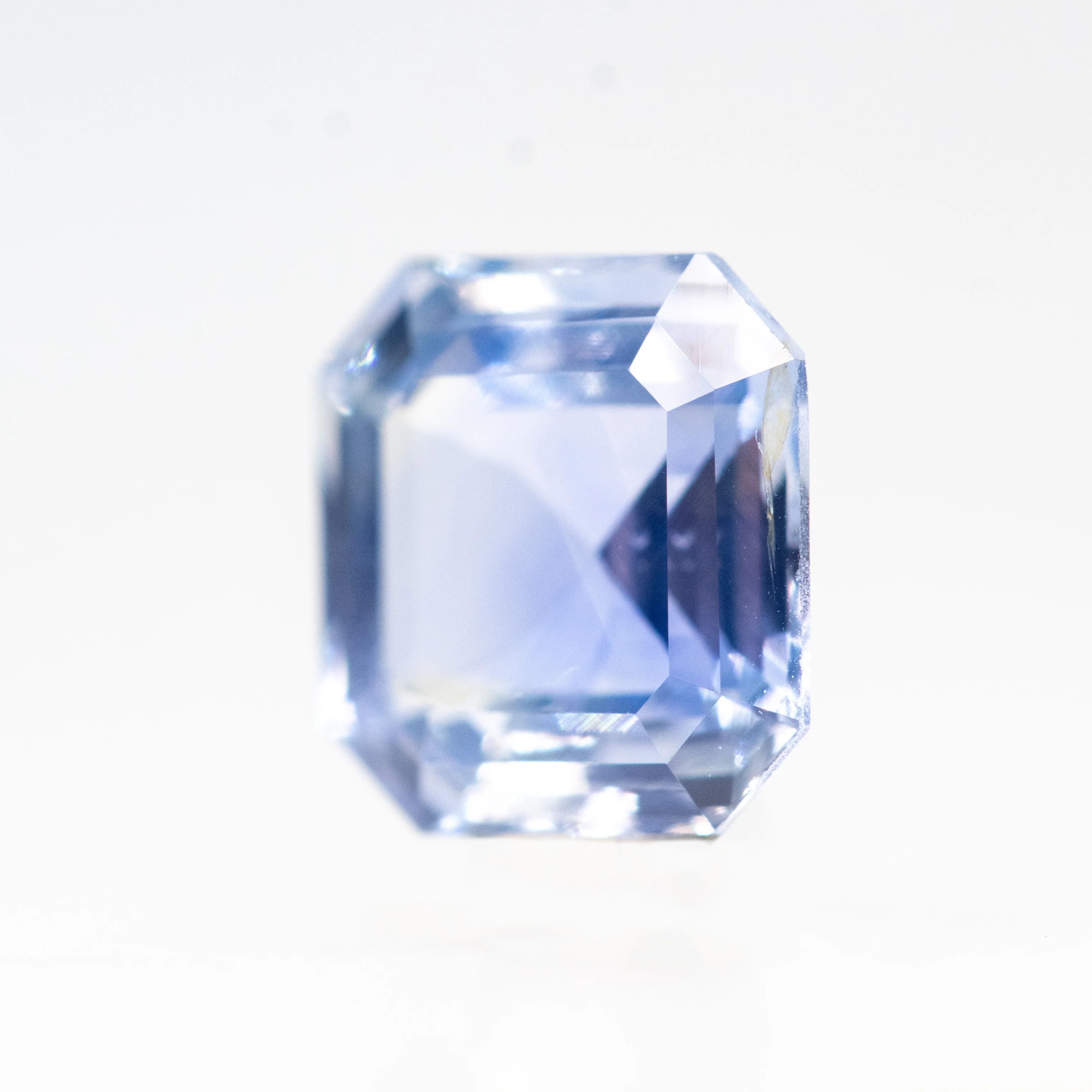 1.34 Carat Cornflower Blue Asscher Cut Sapphire - Inventory Code BAS134 - Image 3