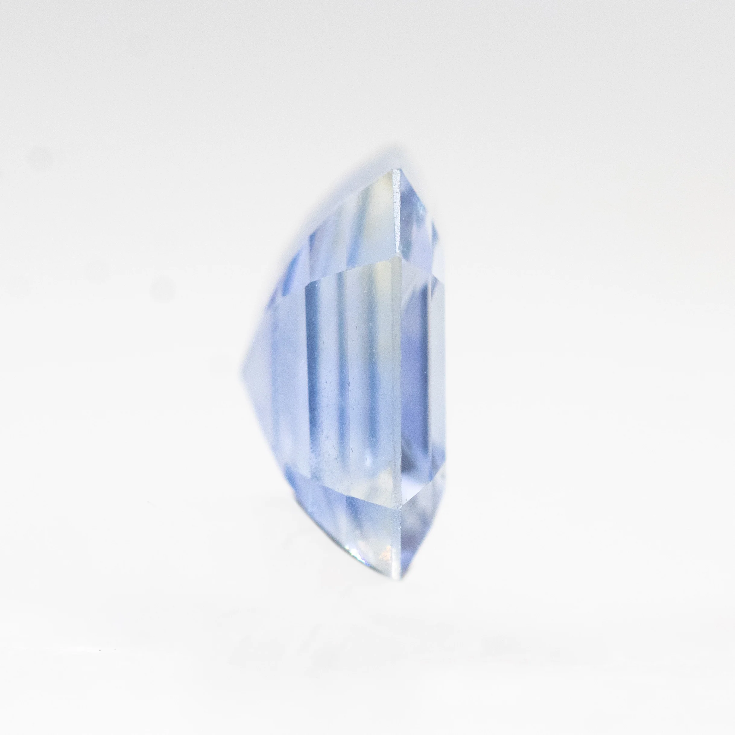1.34 Carat Cornflower Blue Asscher Cut Sapphire - Inventory Code BAS134 - Image 5