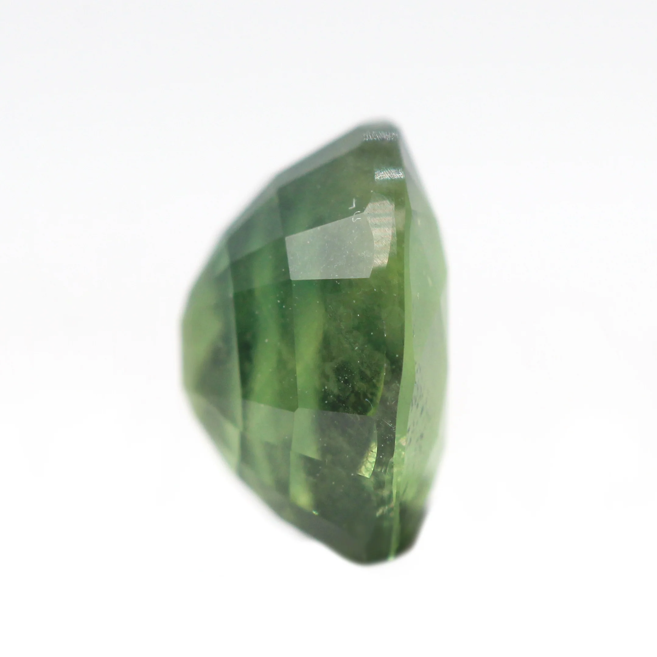 1.35 Carat Green Oval Sapphire for Custom Work - Inventory Code LGOS135 - Image 5