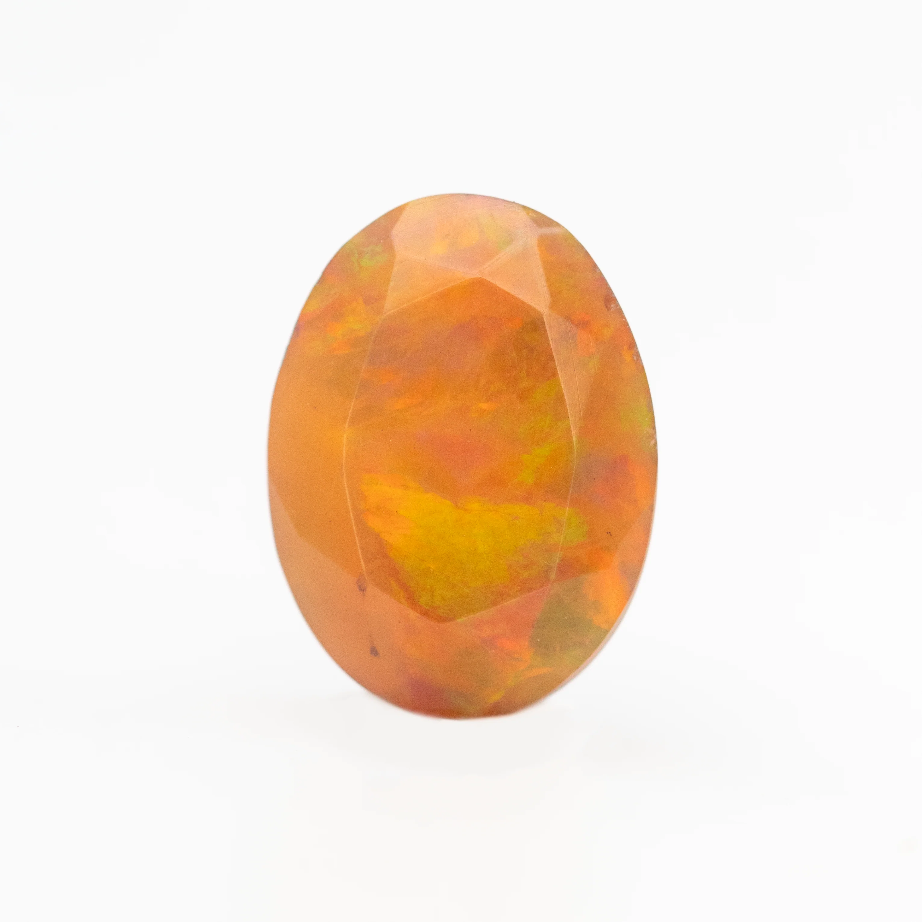 1.35 Carat Oval Fire Opal for Custom Work - Inventory Code OOO135 - Image 4