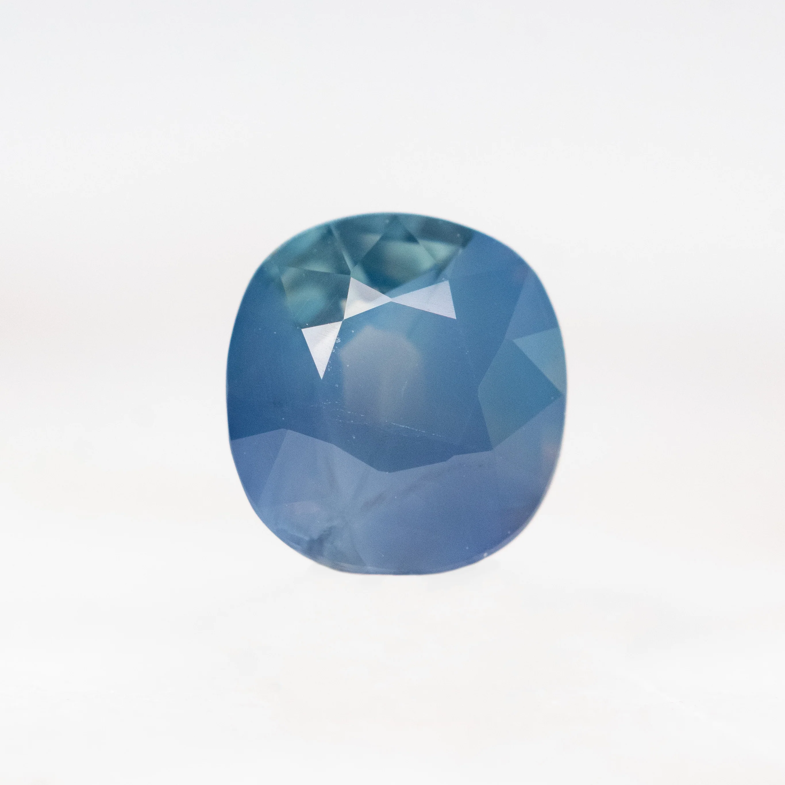 1.36 Carat Blue Cushion Cut Sapphire for Custom Work - Inventory Code BCS136
