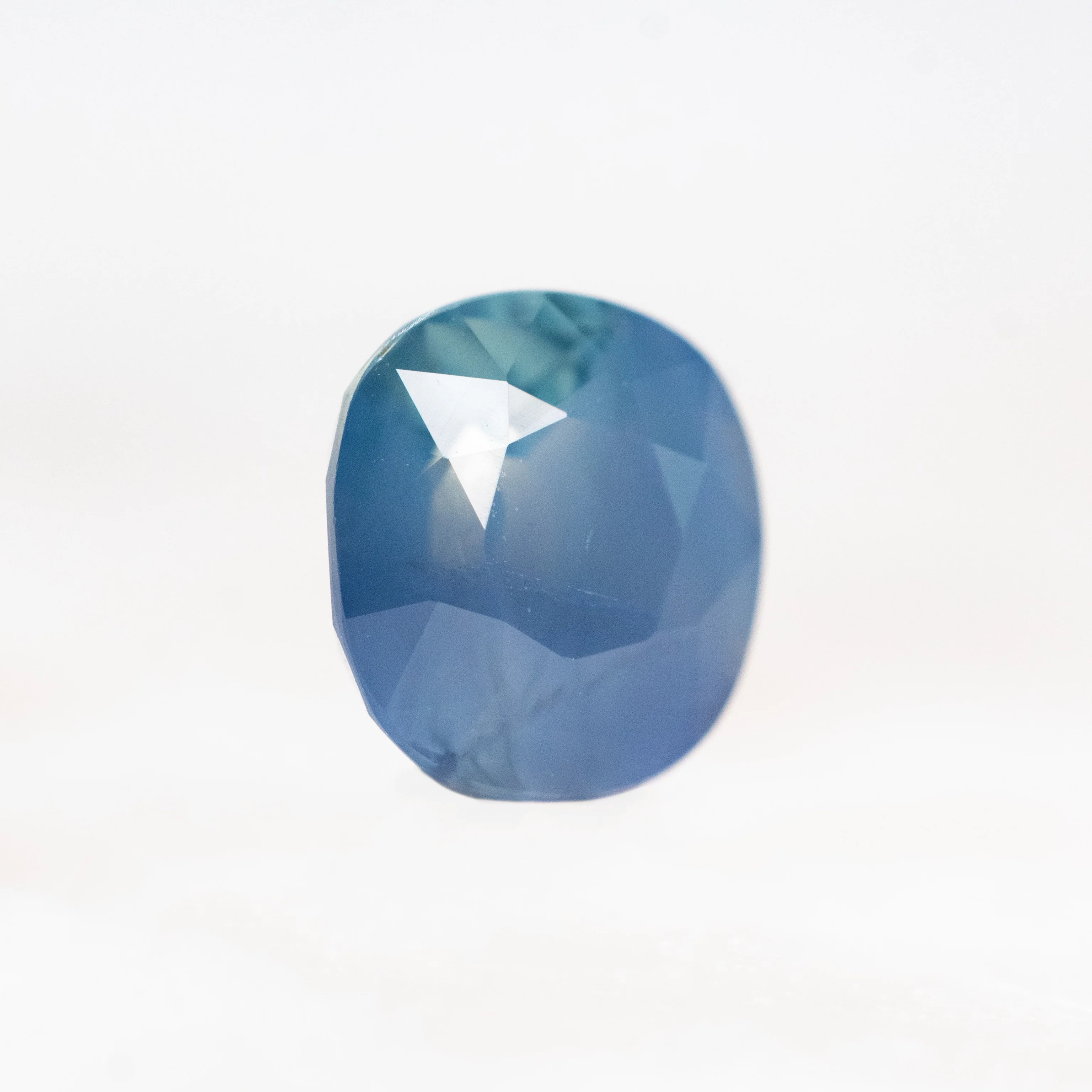 1.36 Carat Blue Cushion Cut Sapphire for Custom Work - Inventory Code BCS136 - Image 4