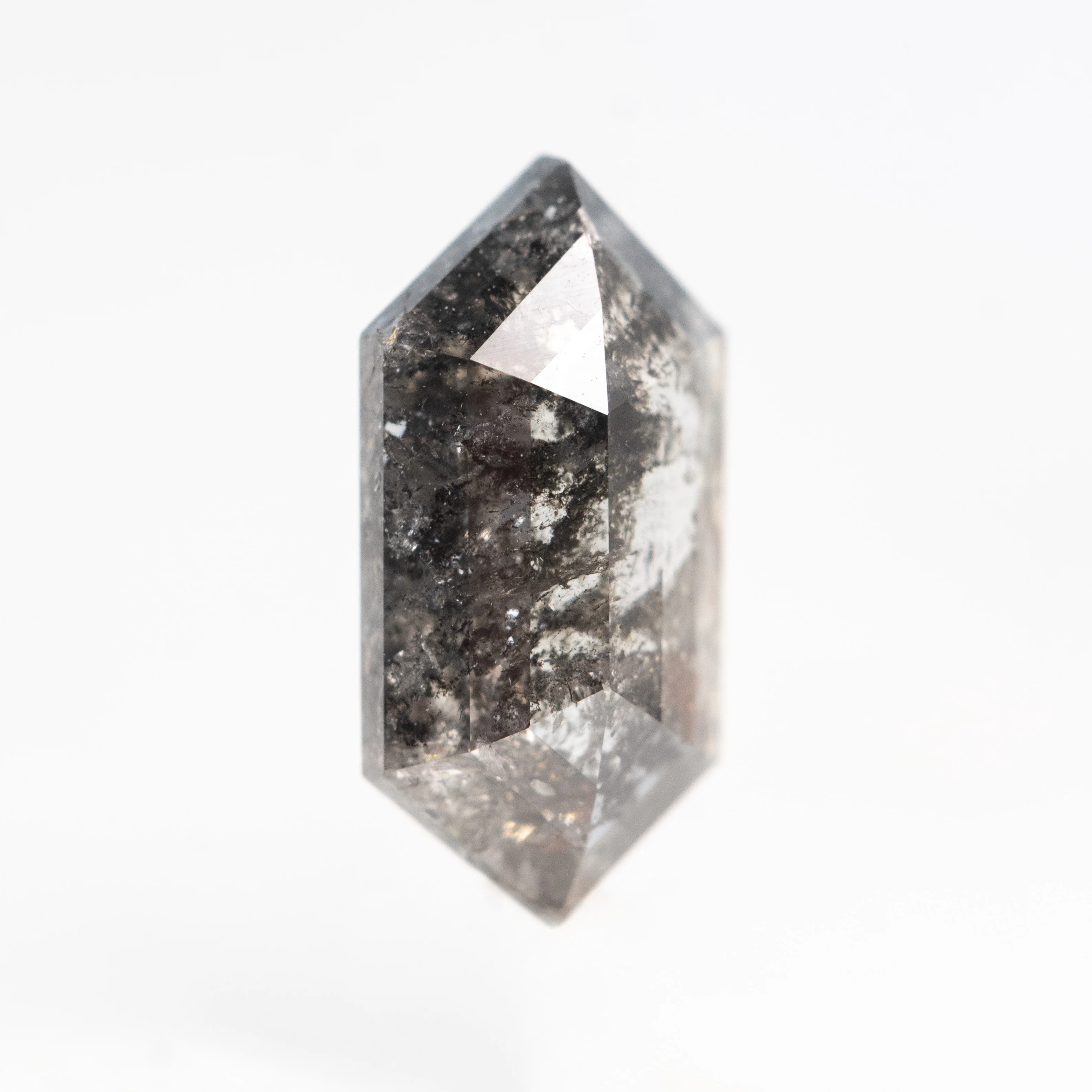 1.36 Carat Dark and Clear Elongated Hexagon Diamond for Custom Work - Inventory Code DCH136 - Image 4