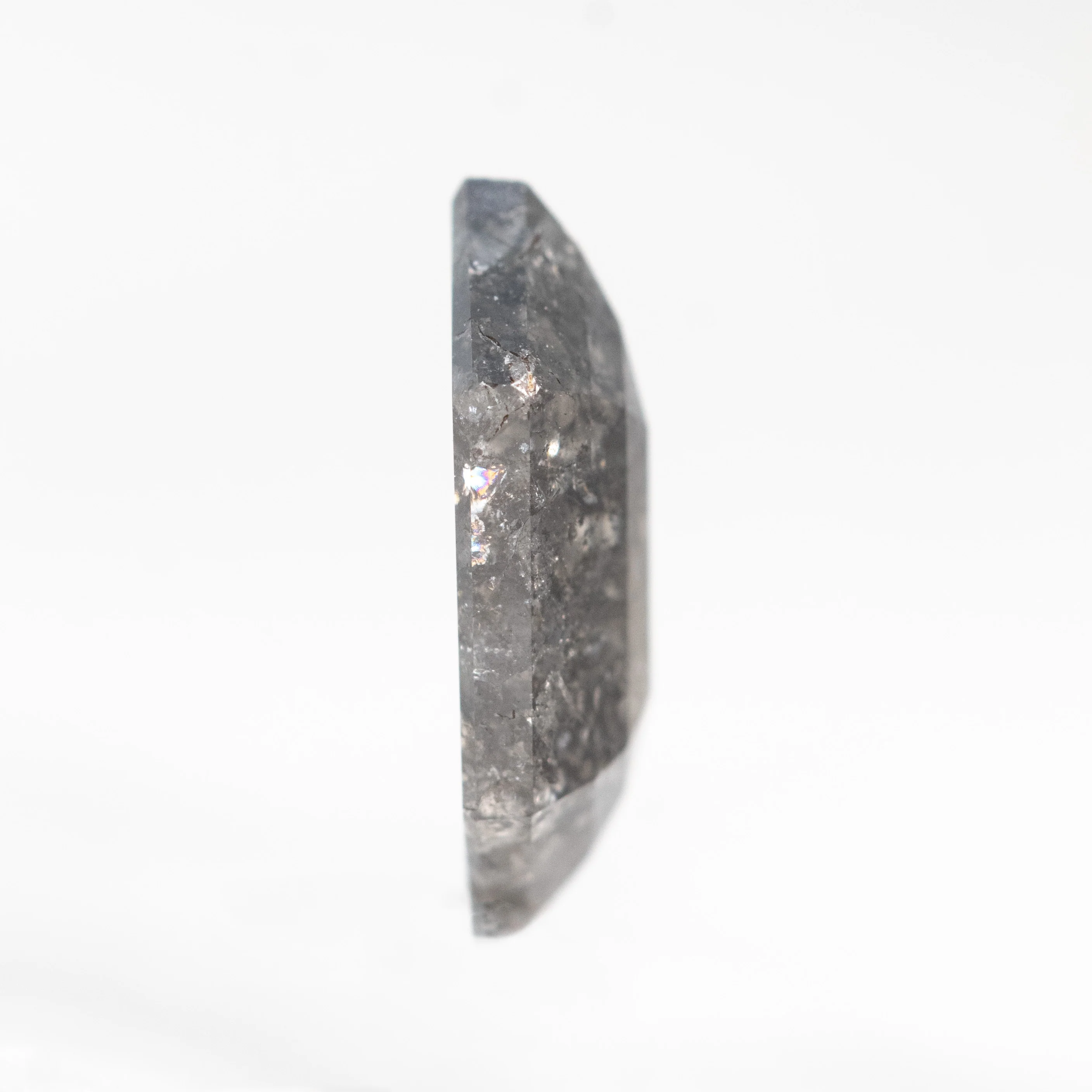 1.36 Carat Dark and Clear Elongated Hexagon Diamond for Custom Work - Inventory Code DCH136 - Image 5