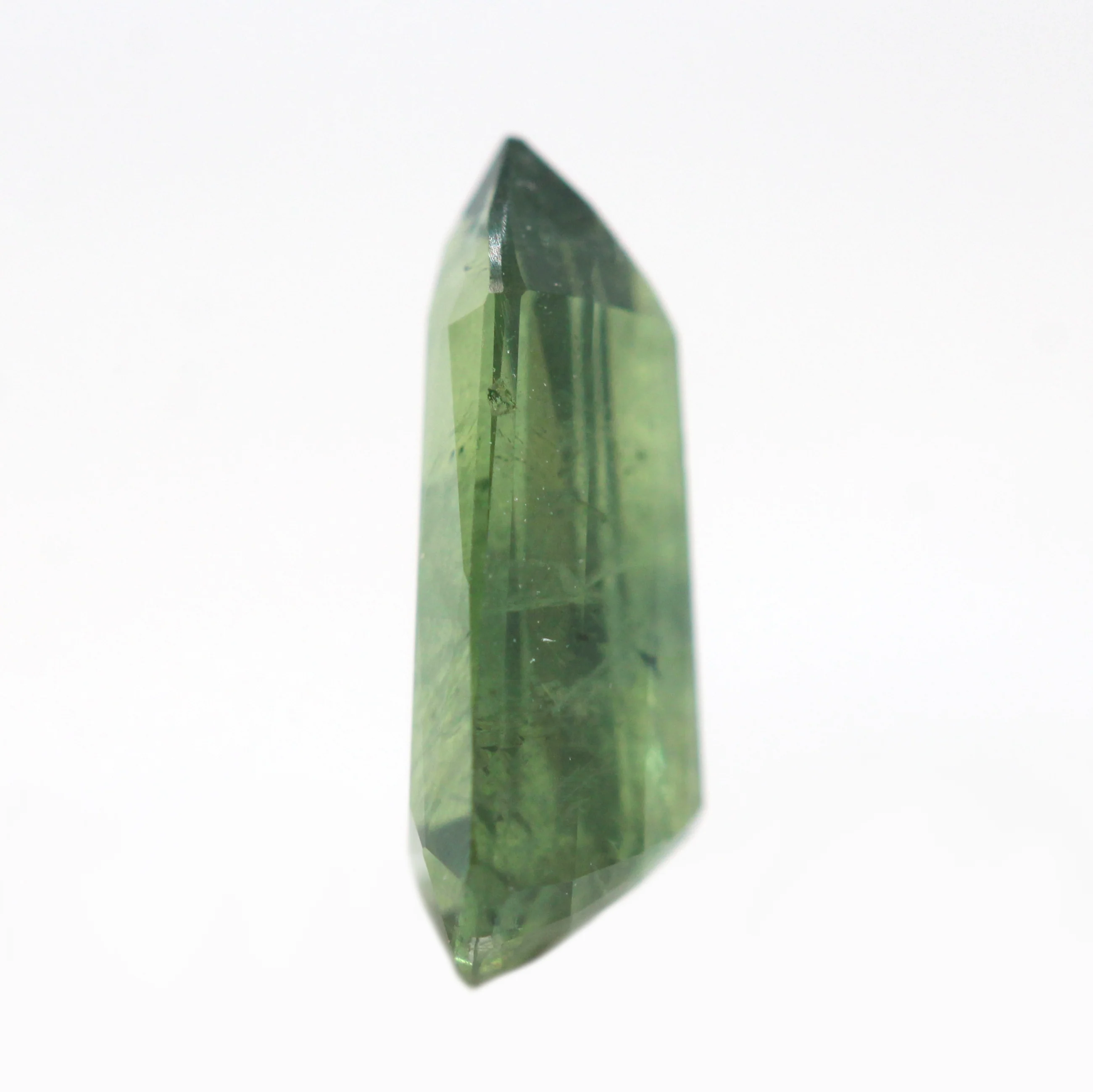 1.39 Carat Green Shield Cut Sapphire for Custom Work - Inventory Code GSS139 - Image 5