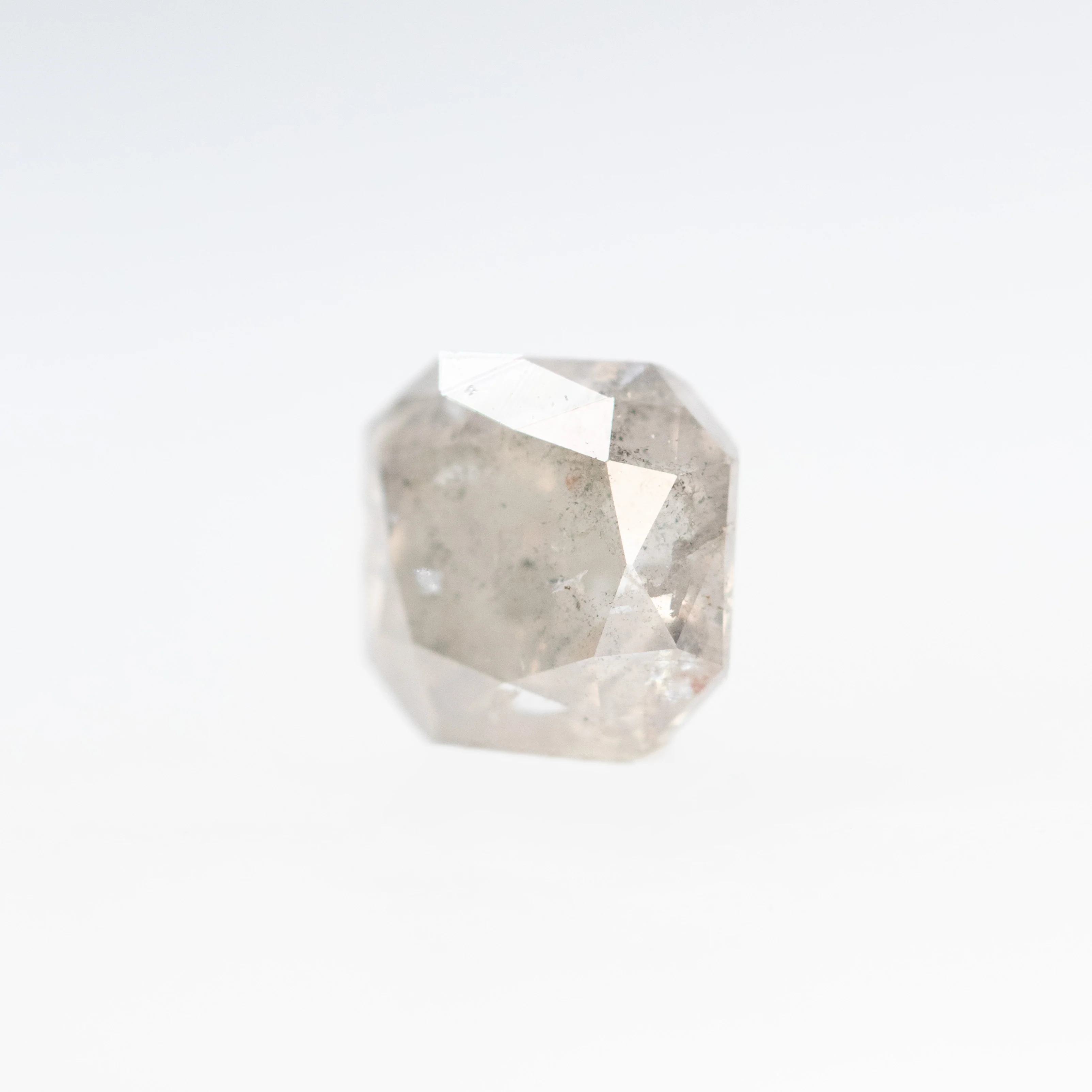 1.39 Carat Misty Gray Asscher Salt and Pepper Diamond for Custom Work - Inventory Code MGA139 - Image 3