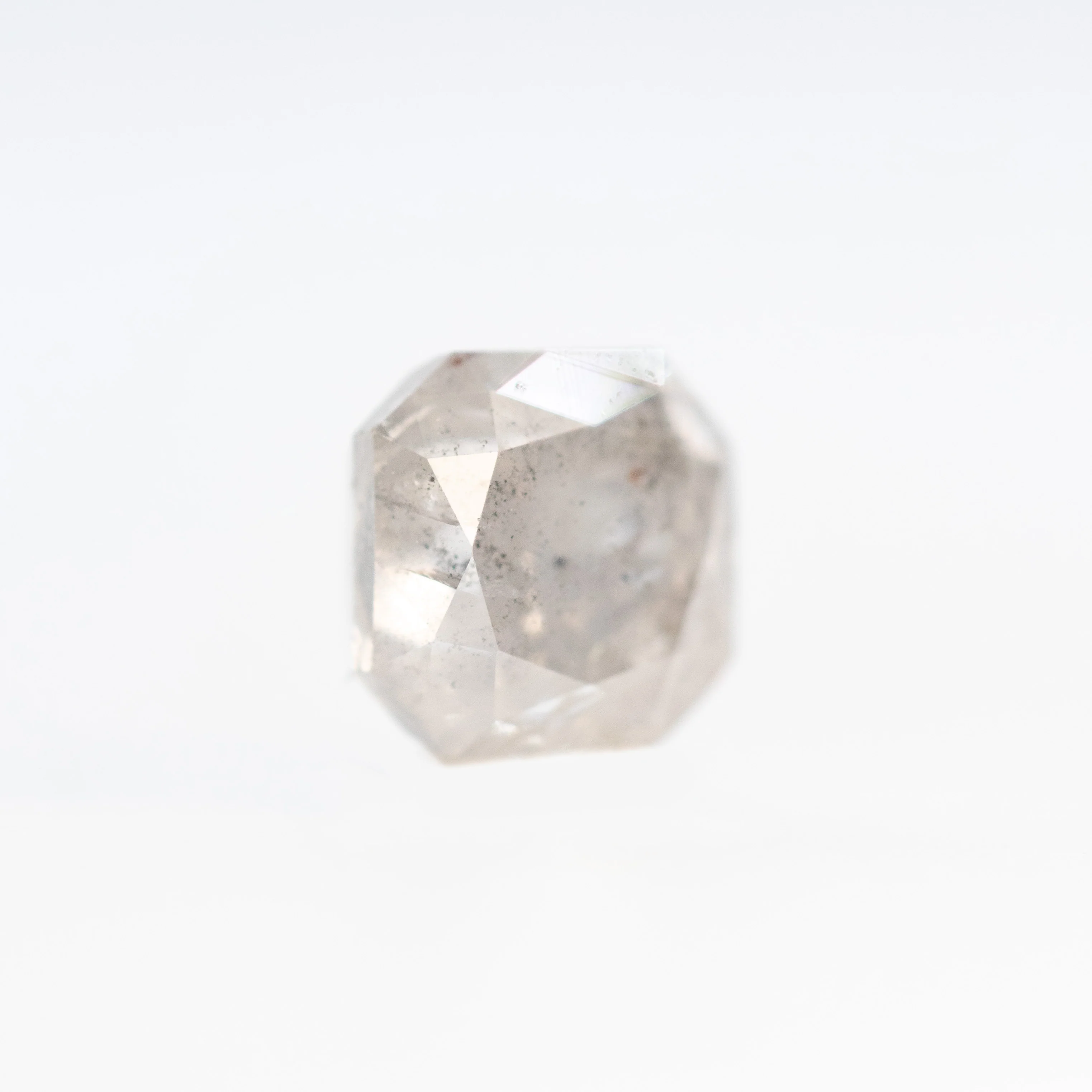 1.39 Carat Misty Gray Asscher Salt and Pepper Diamond for Custom Work - Inventory Code MGA139 - Image 4