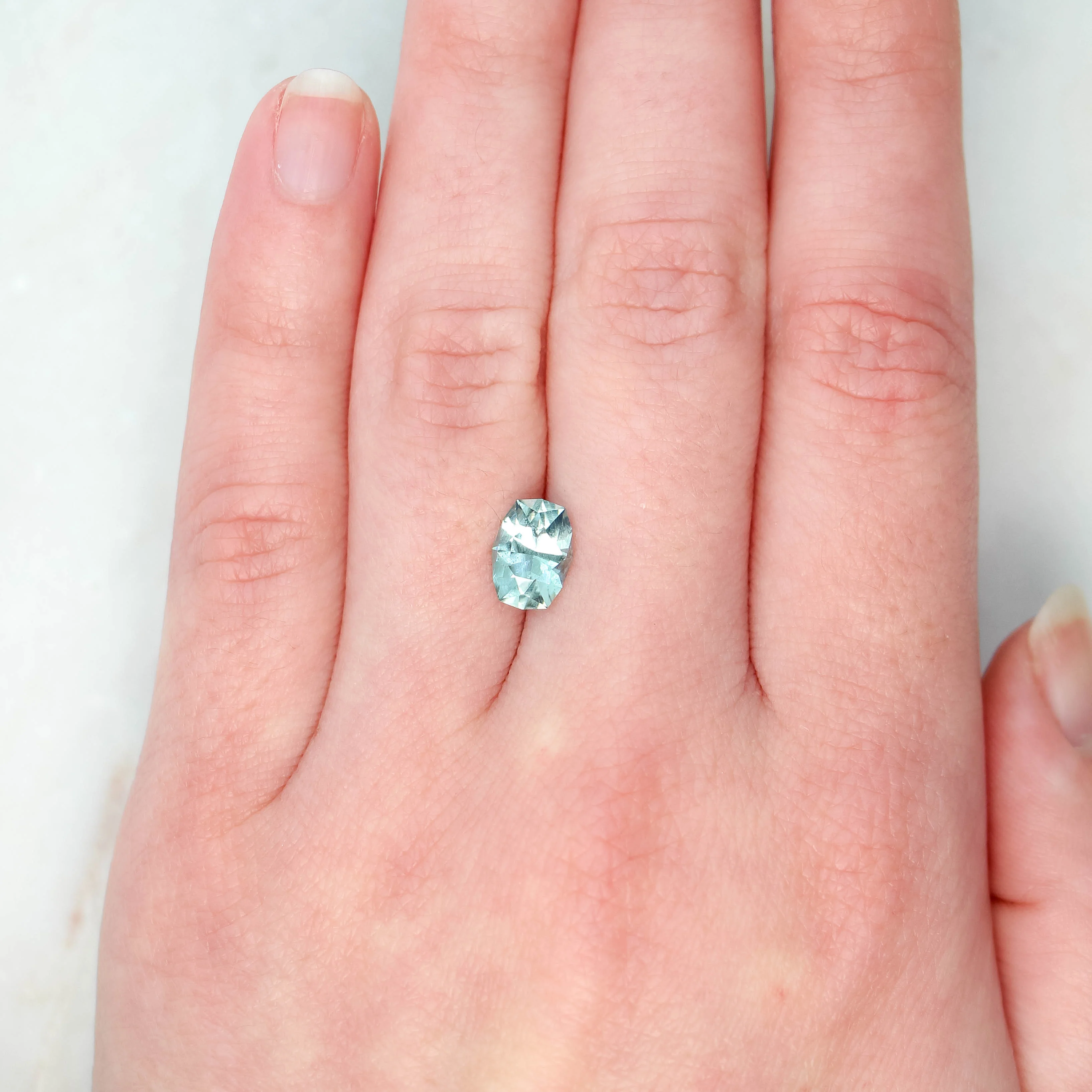 1.41 Carat Fancy Cut Aquamarine for Custom Work - Inventory Code FCA141 - Image 2