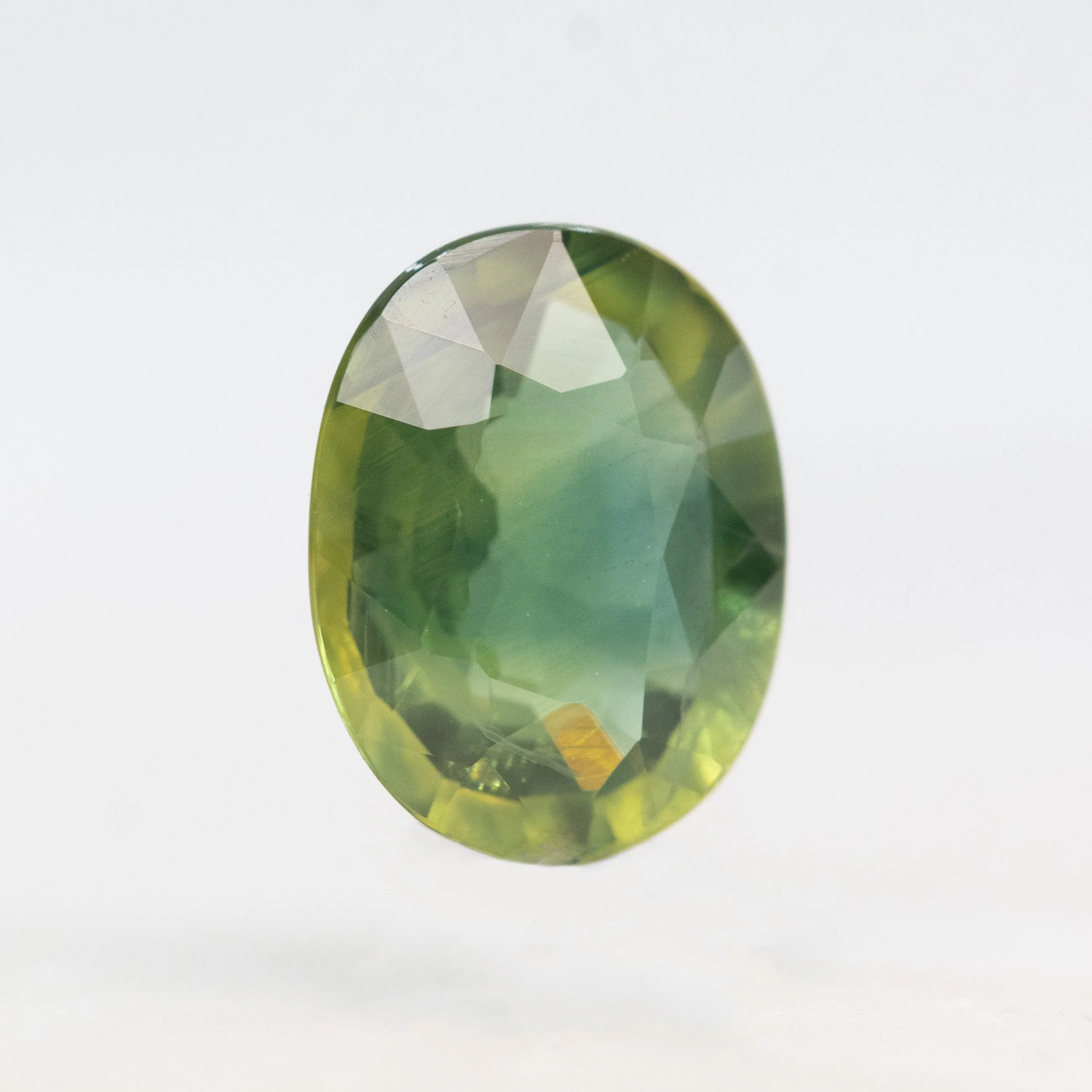 1.42 Carat Green Oval Sapphire for Custom Work - Inventory Code GOS142 - Image 4