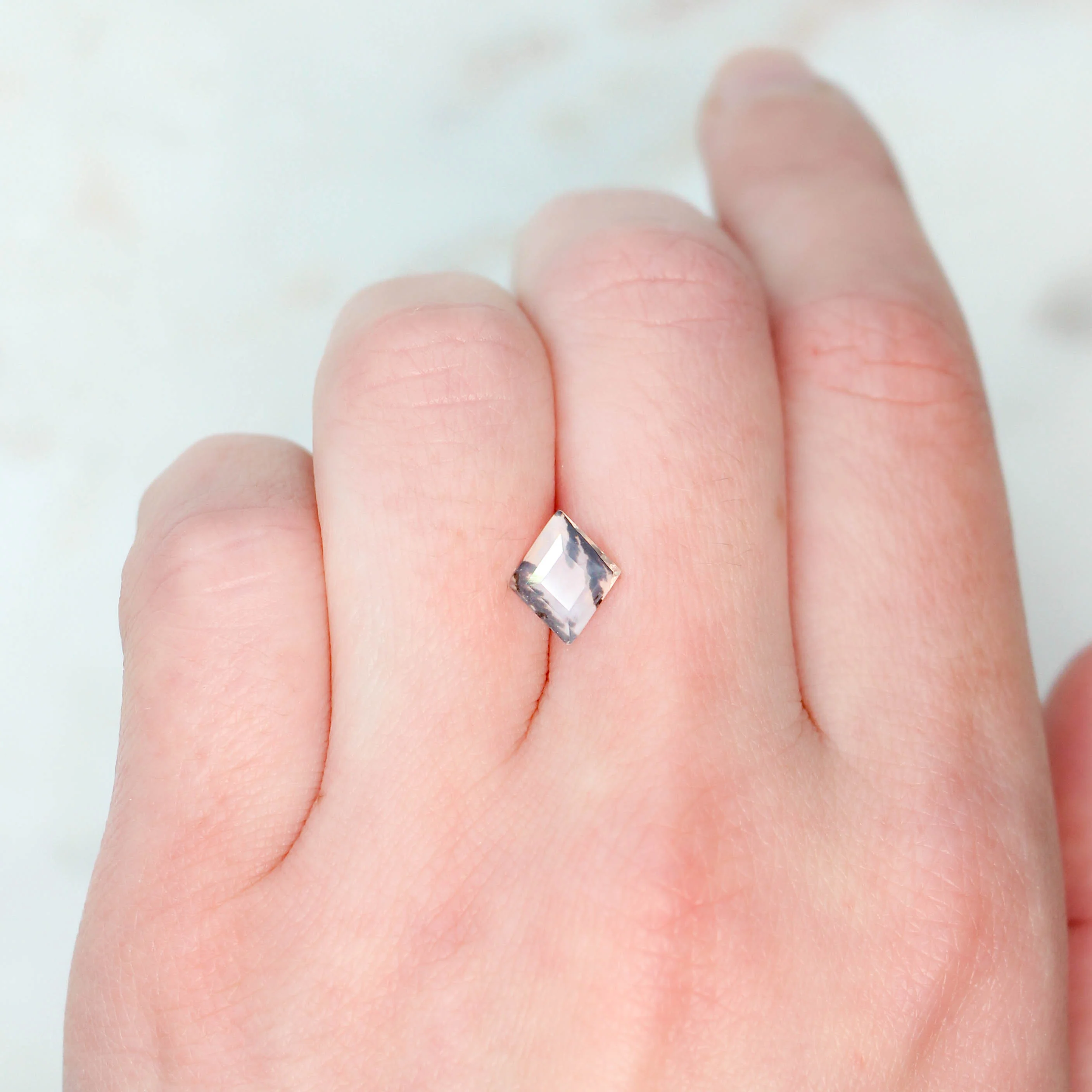 1.43 Carat Lozenge Dendritic Quartz for Custom Work - Inventory Code DQK143 - Image 2