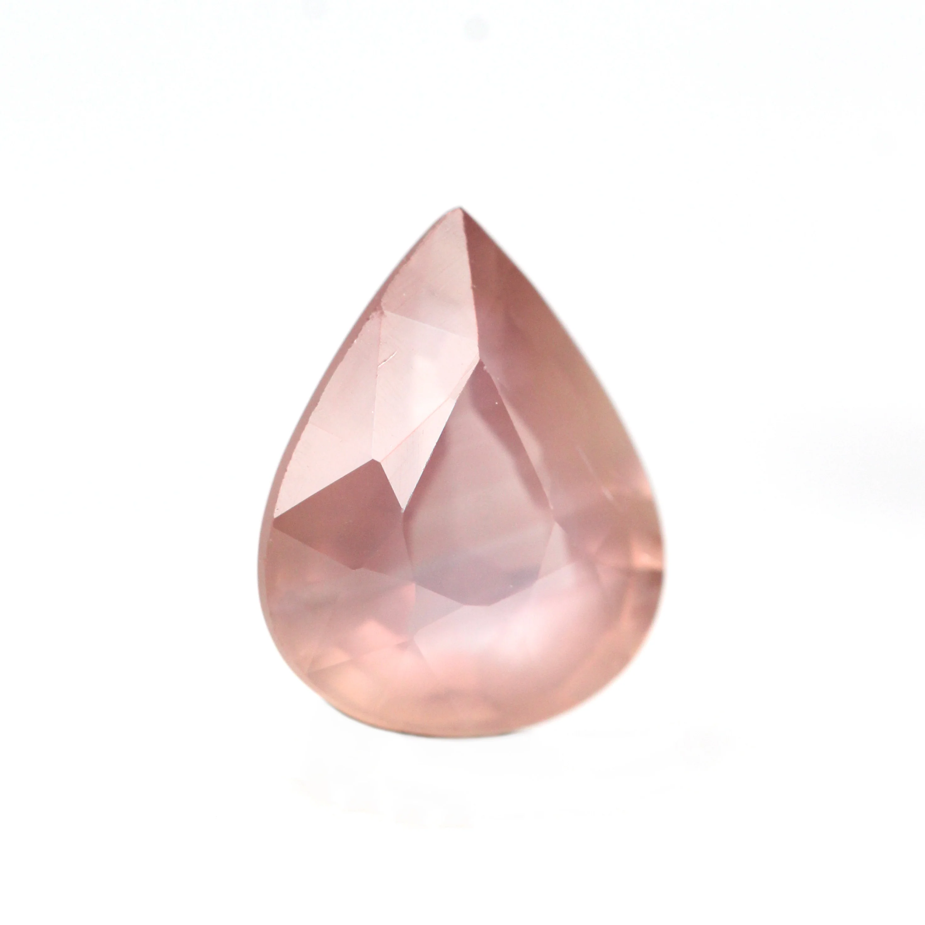 1.44 Carat Opalescent Peach Pear Sapphire for Custom Work - Inventory Code PPS144 - Image 4