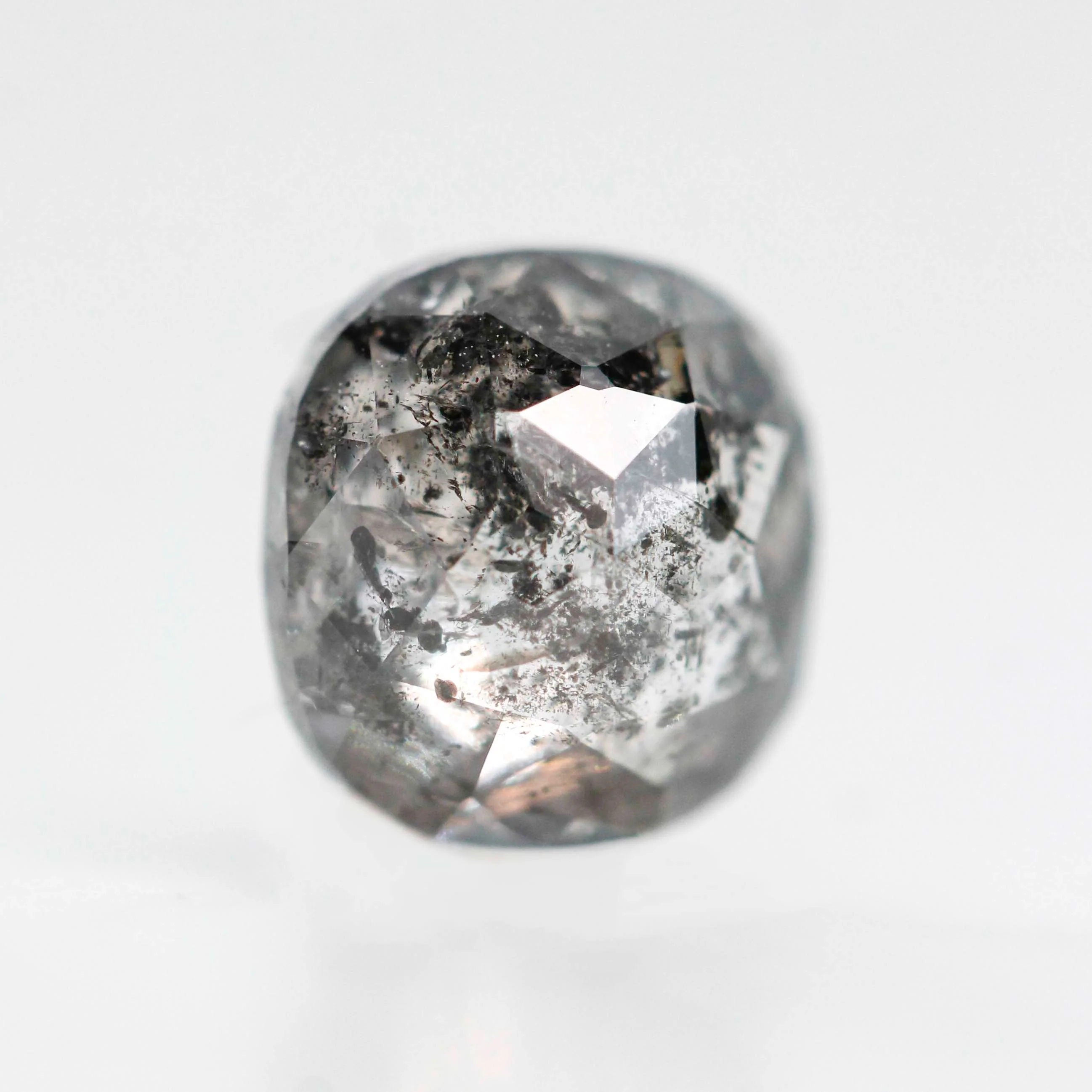 1.45 Carat Dark and Clear Cushion Cut Salt and Pepper Diamond for Custom Work - Inventory Code DCC145 - Image 6