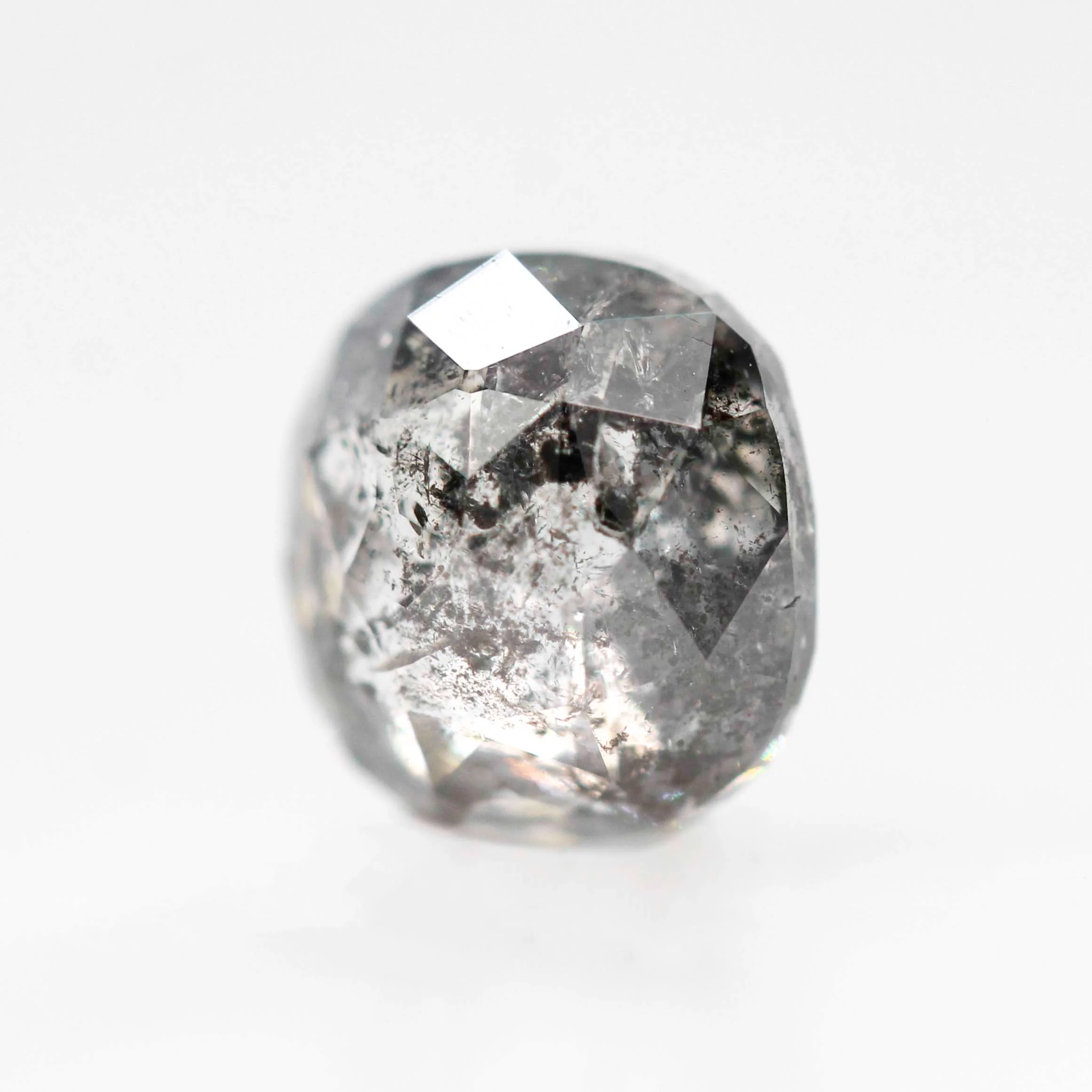 1.45 Carat Dark and Clear Cushion Cut Salt and Pepper Diamond for Custom Work - Inventory Code DCC145 - Image 7