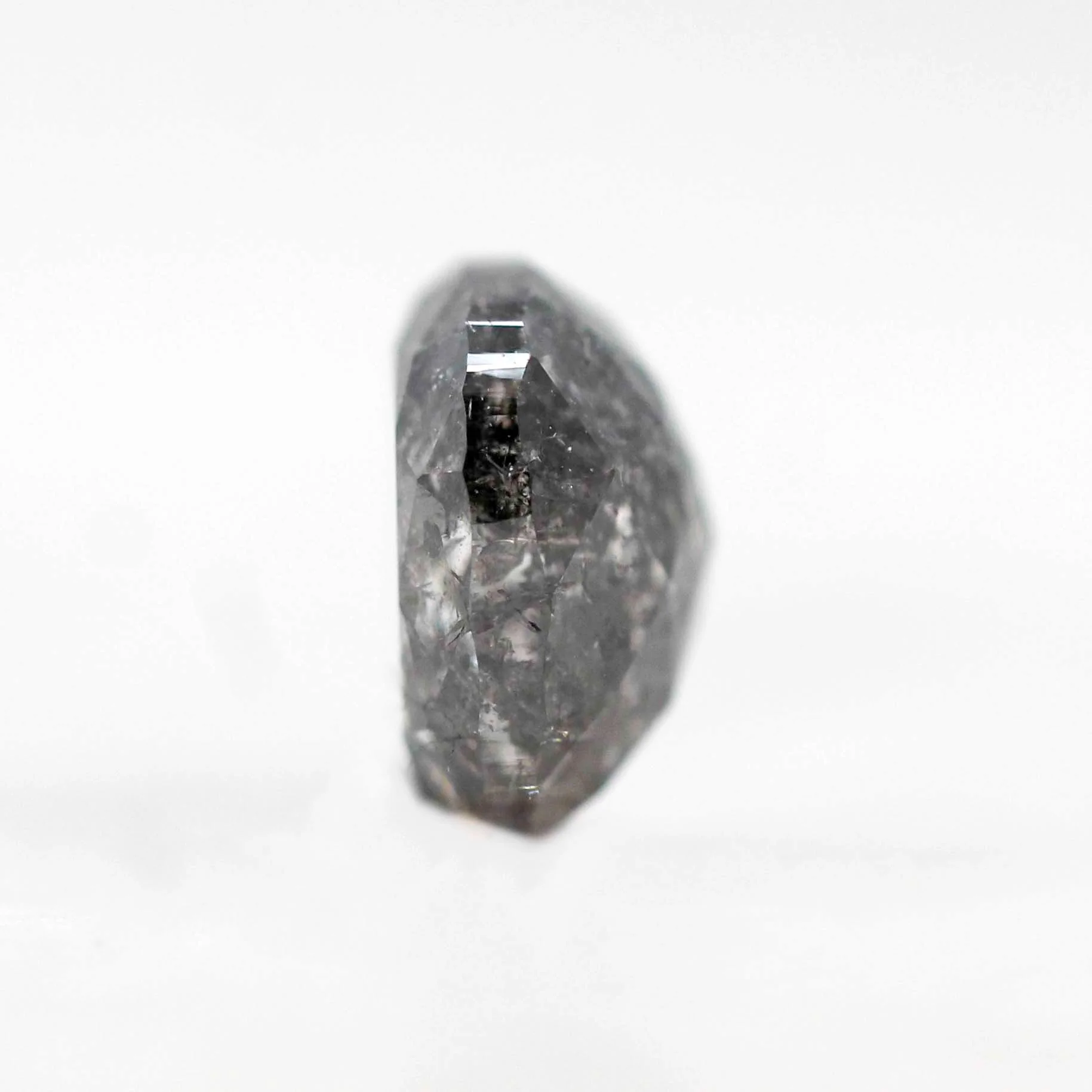 1.45 Carat Dark and Clear Cushion Cut Salt and Pepper Diamond for Custom Work - Inventory Code DCC145 - Image 8