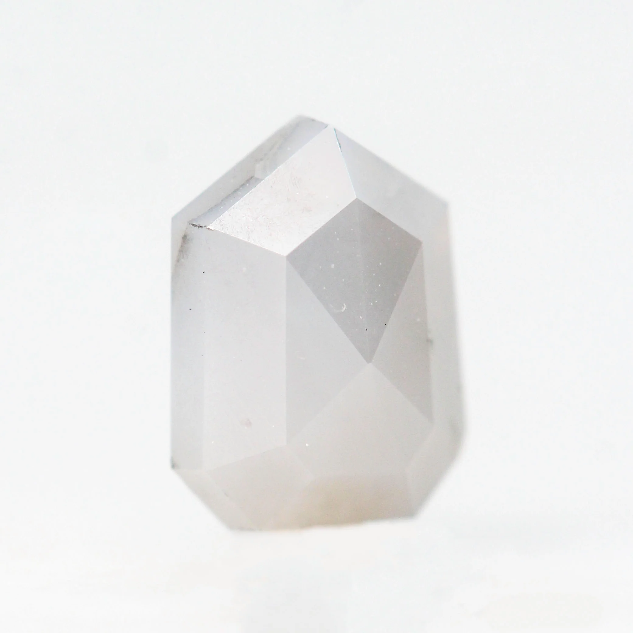 1.45 Carat Misty Gray Shield Salt and Pepper Diamond for Custom Work - Inventory Code MGS145 - Image 4