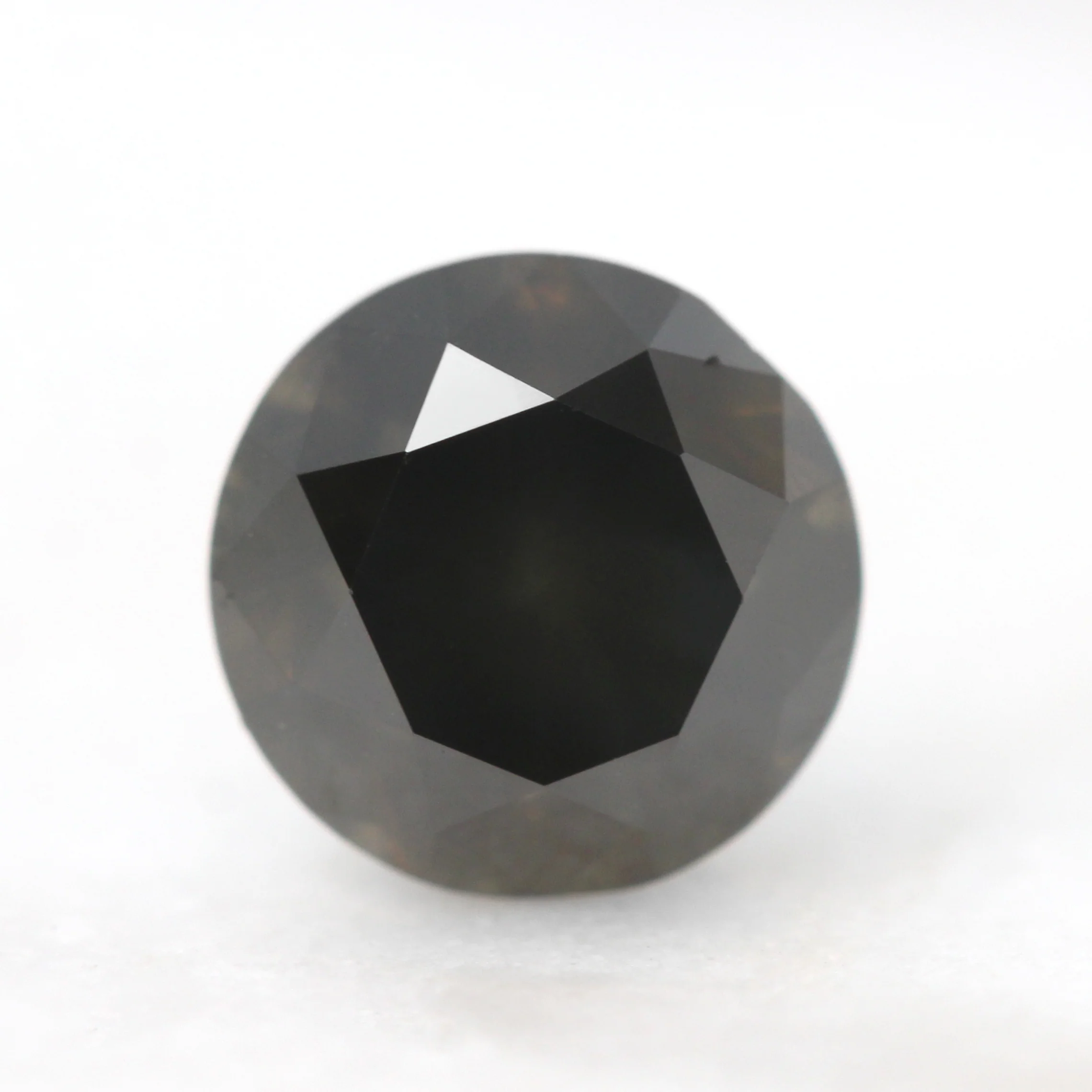 1.45 Carat Round Black Diamond for Custom Work - Inventory Code NBR145