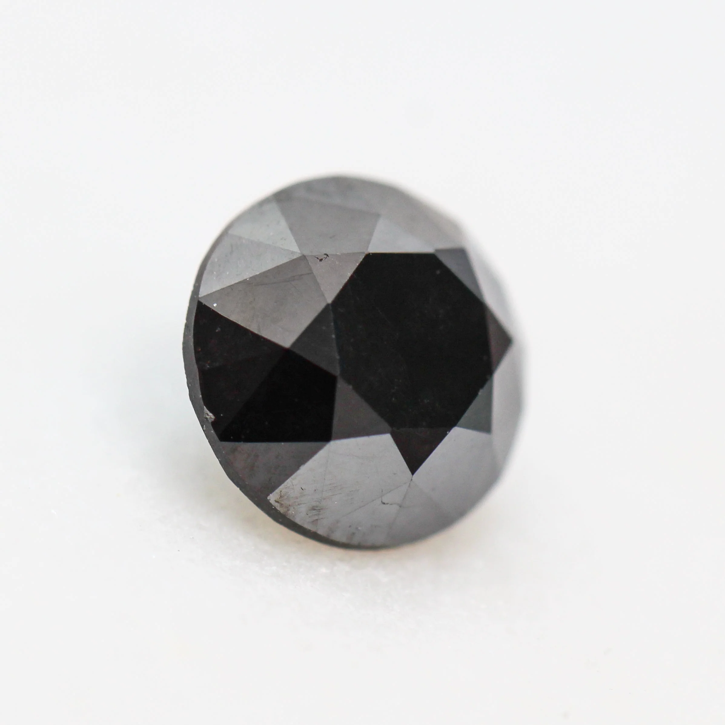 1.5 Carat Round Black Diamond for Custom Work - Inventory Code OBRD15 - Image 3