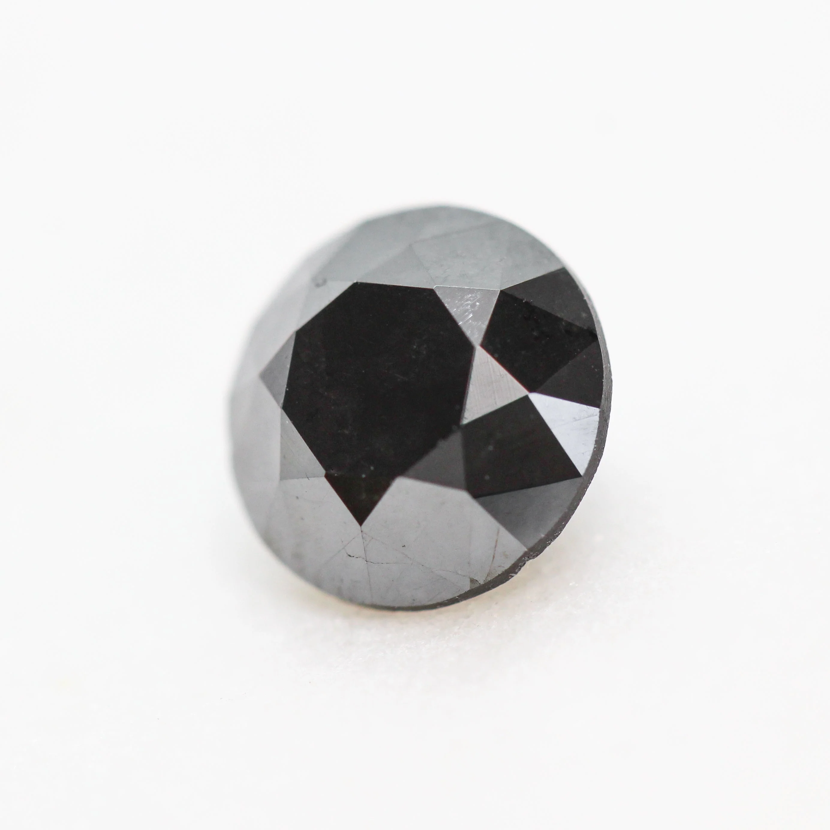 1.5 Carat Round Black Diamond for Custom Work - Inventory Code OBRD15 - Image 4