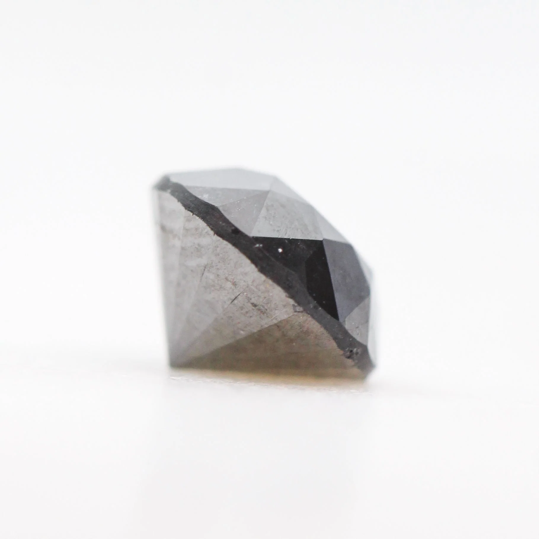 1.5 Carat Round Black Diamond for Custom Work - Inventory Code OBRD15 - Image 5