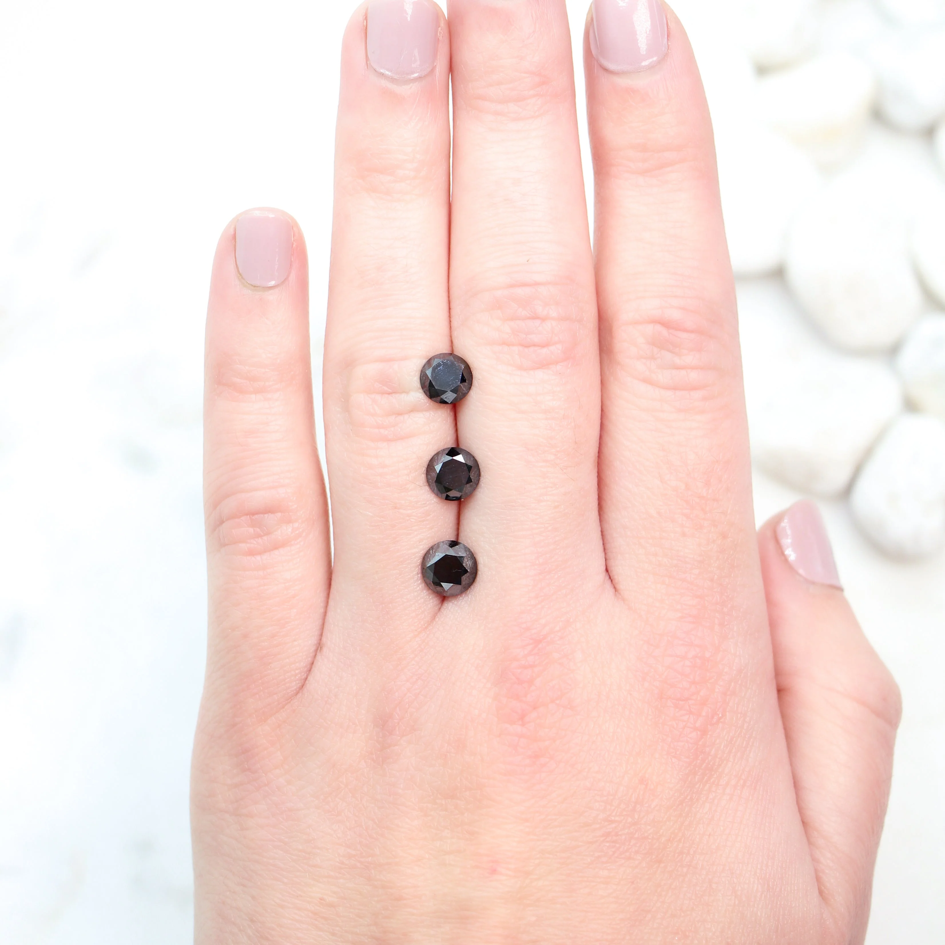 1.5 Carat Round Black Diamond for Custom Work - Inventory Code OBRD15 - Image 6