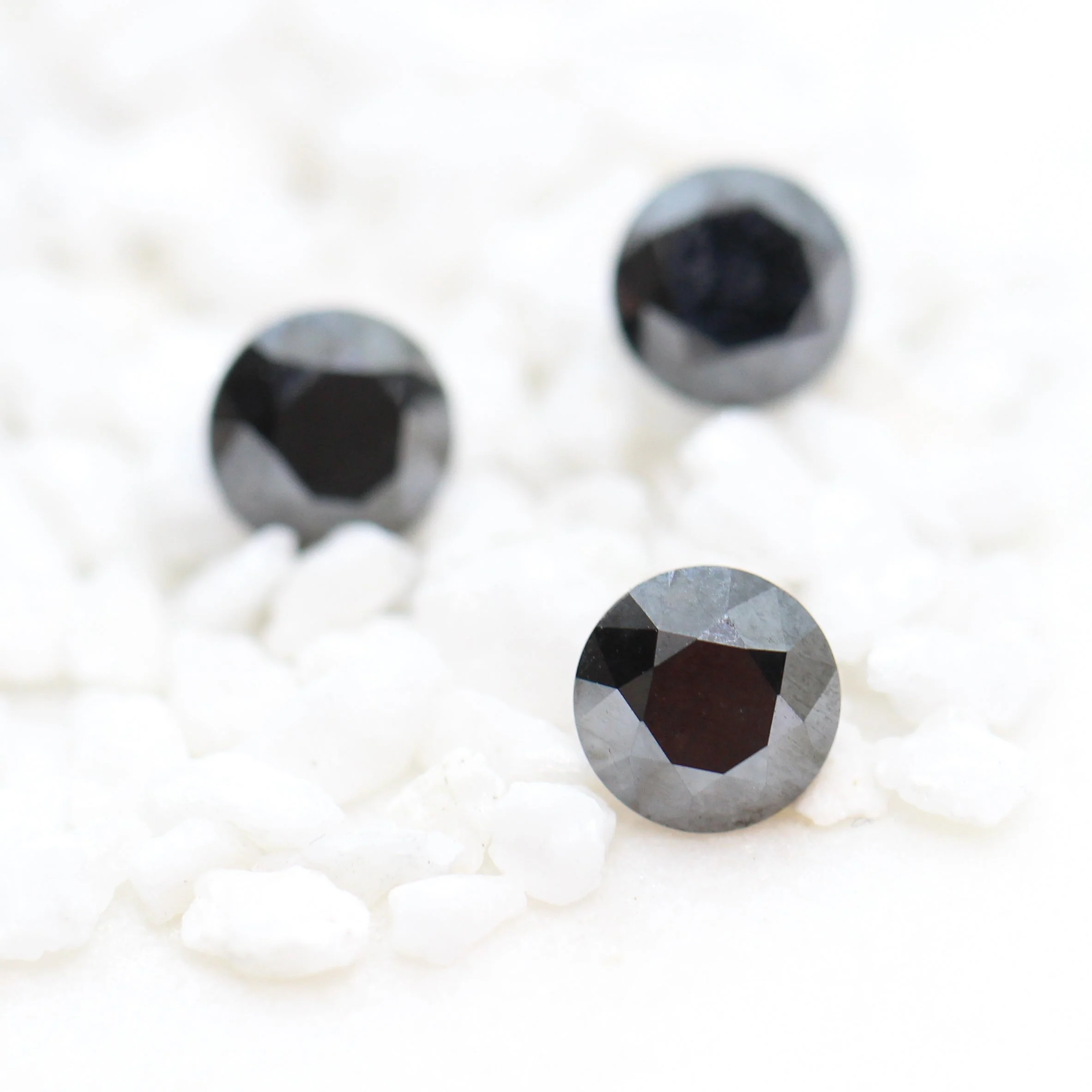 1.5 Carat Round Black Diamond for Custom Work - Inventory Code OBRD15 - Image 7