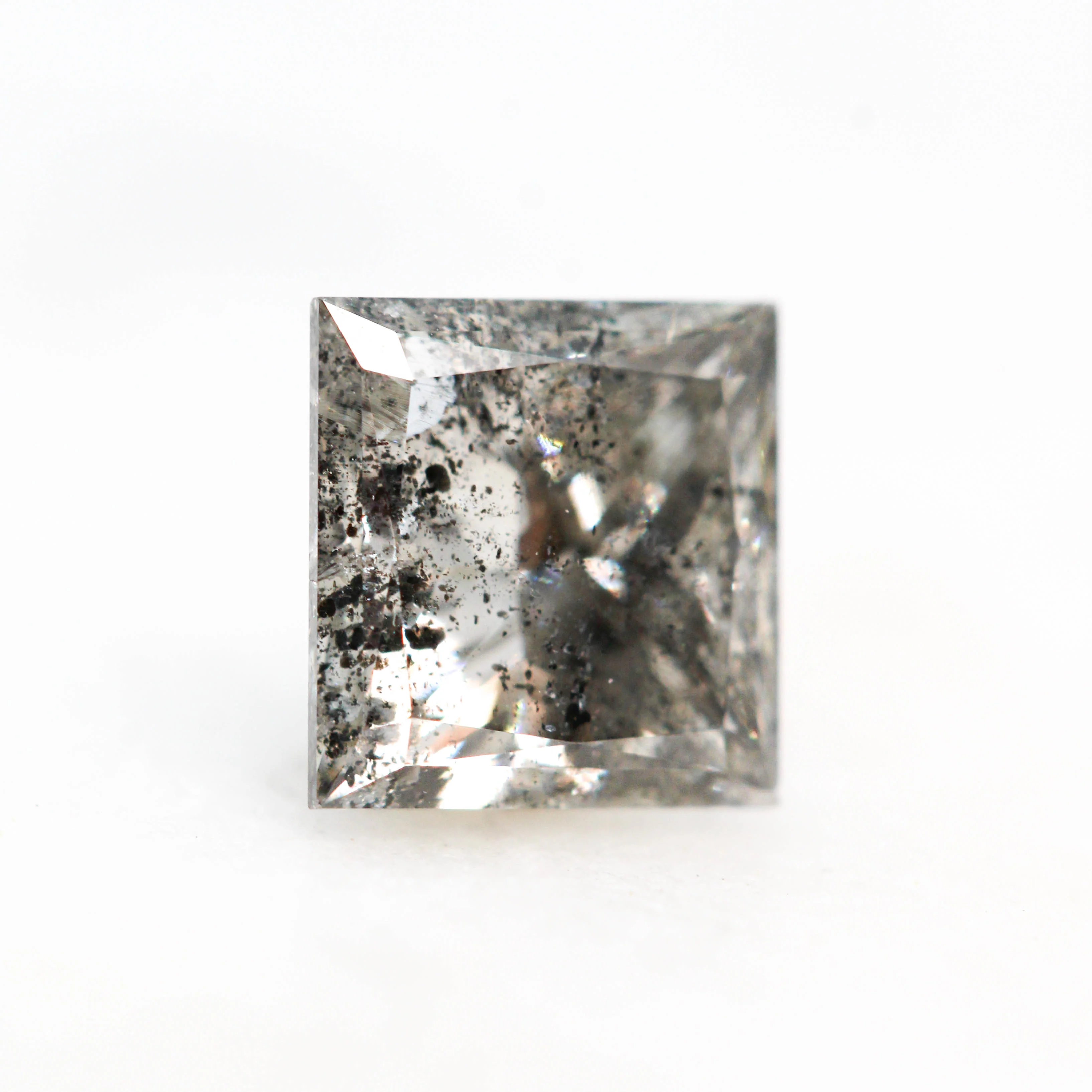 1.50 Carat Princess Cut Salt and Pepper Celestial Diamond for Custom Work - Inventory Code BCP150 - Image 4