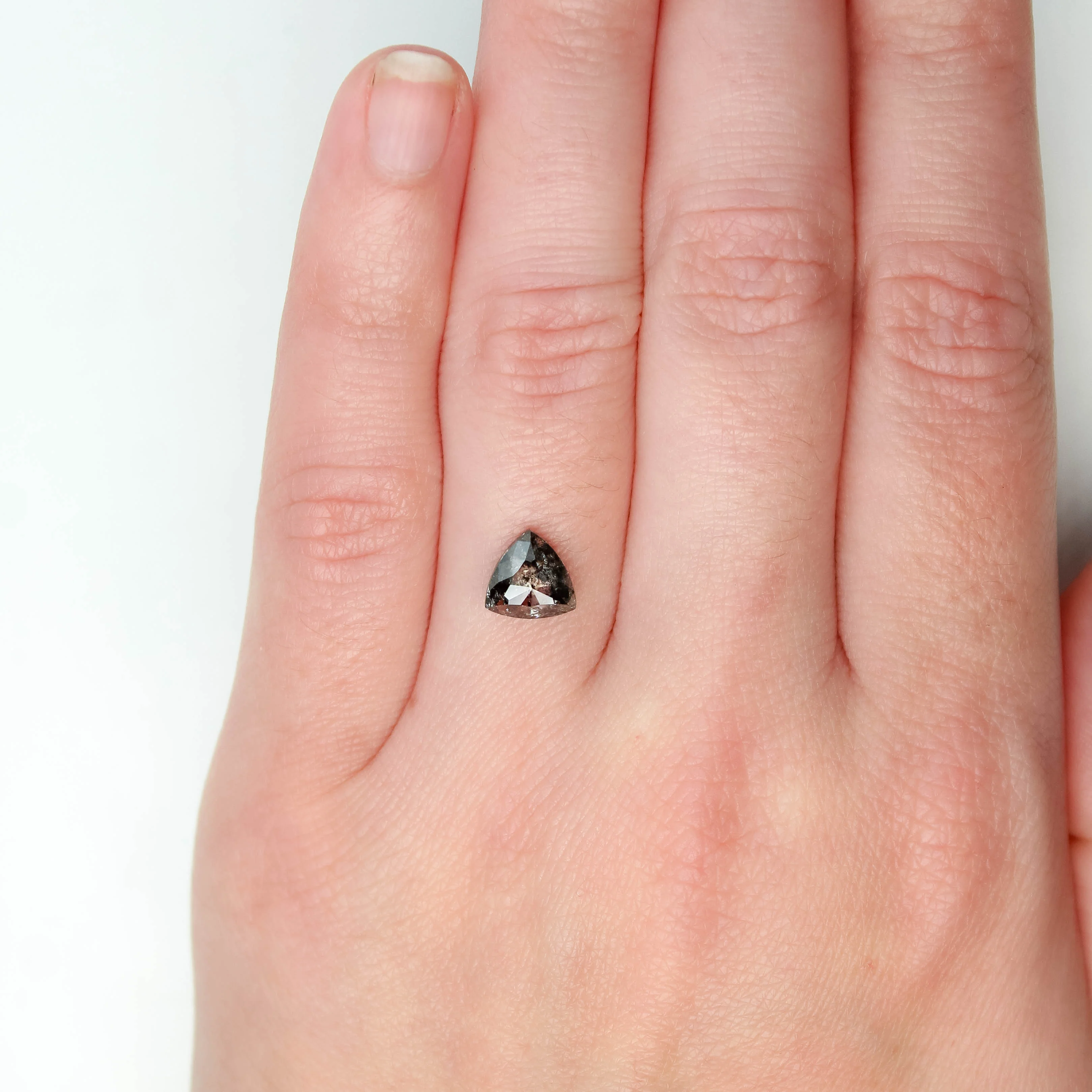 1.51 Carat Trillion Salt and Pepper Diamond for Custom Work - Inventory Code DCT151 - Image 2
