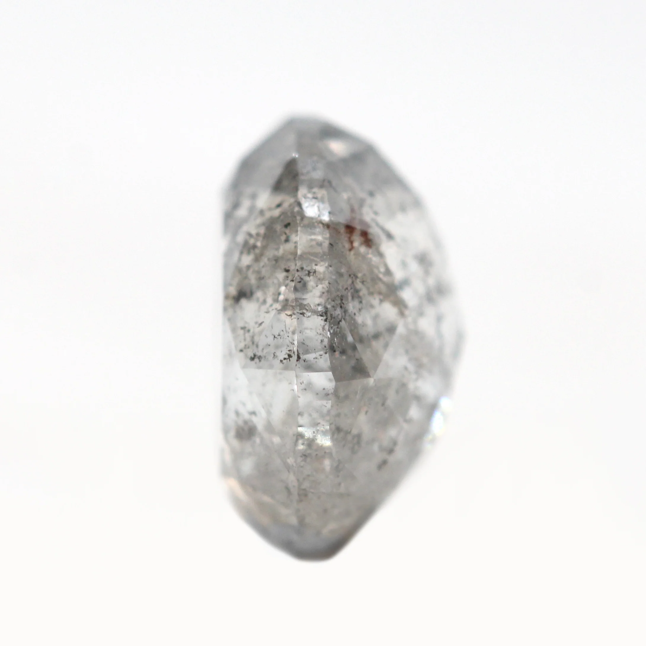 1.52 Carat Oval Gray Salt and Pepper Diamond for Custom Work - Inventory Code SGO152 - Image 5