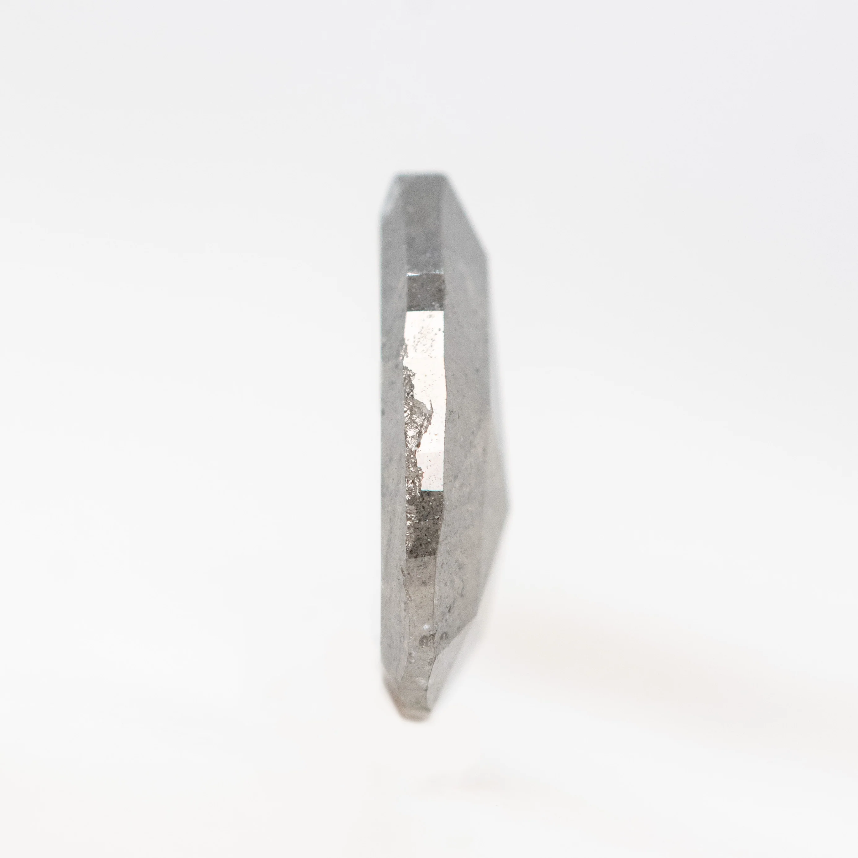 1.53 Carat Light Gray Pear Salt and Pepper Diamond for Custom Work - Inventory Code MGP153 - Image 5