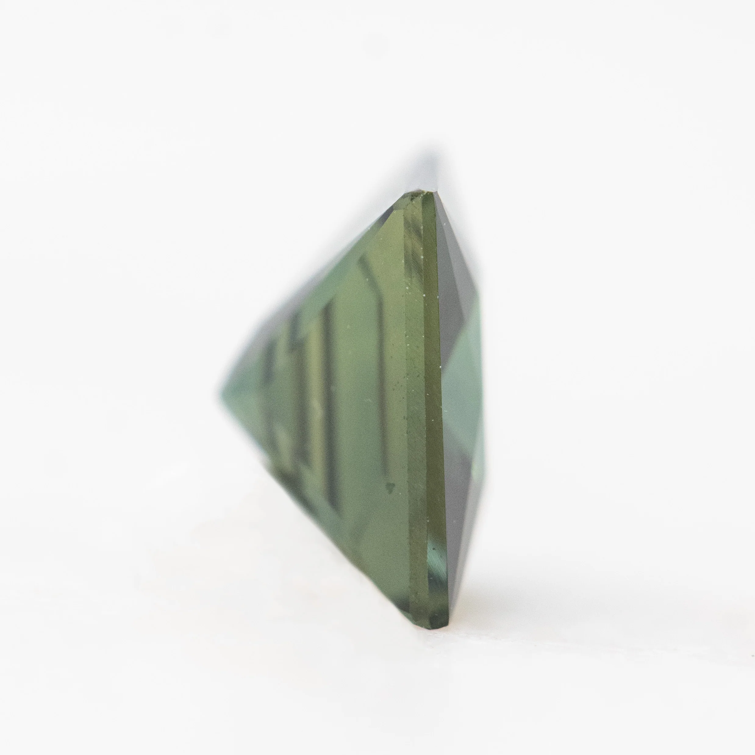 1.54 Carat Princess Cut Teal Sapphire for Custom Work - Inventory Code PCTS154 - Image 5