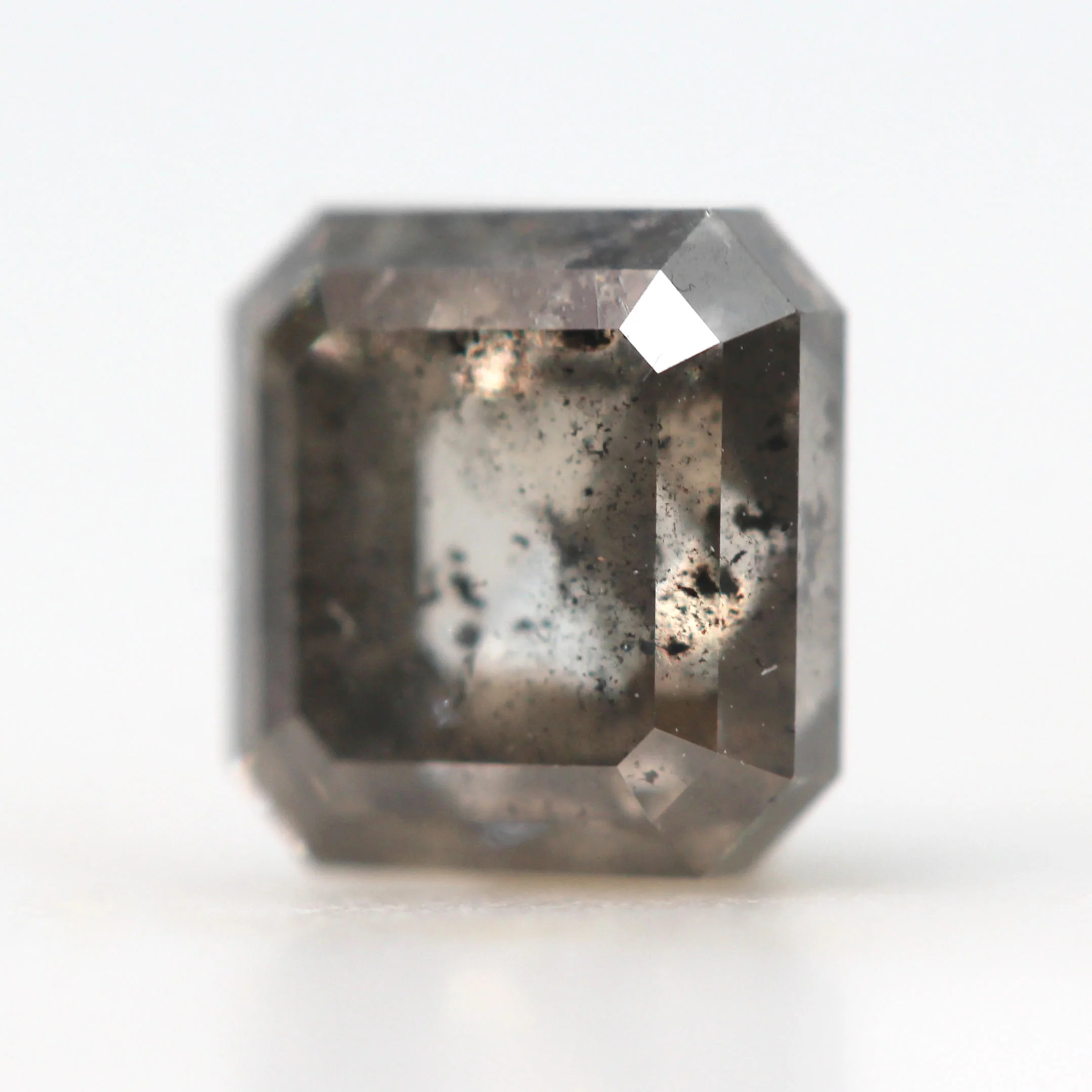 1.55 Carat Asscher Cut Champagne Brown Salt and Pepper Diamond for Custom Work - Inventory Code ABCD155 - Image 4