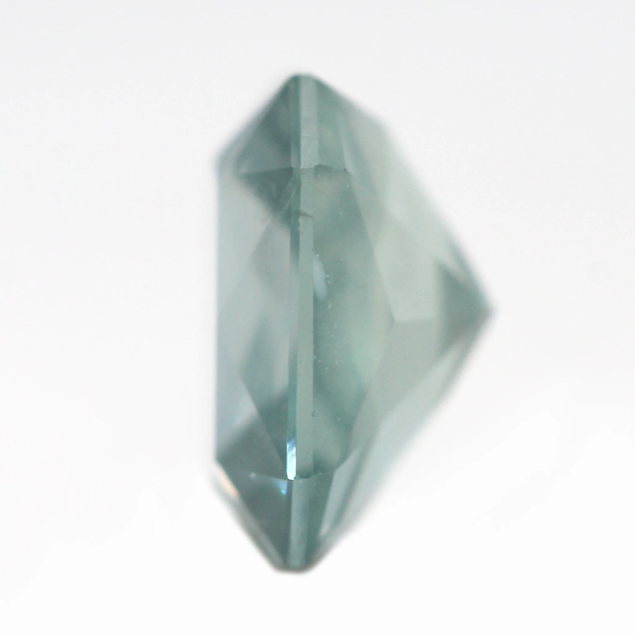 1.55 Carat Teal Radiant Emerald Cut Montana Sapphire for Custom Work - Inventory Code LTMS155 - Image 5