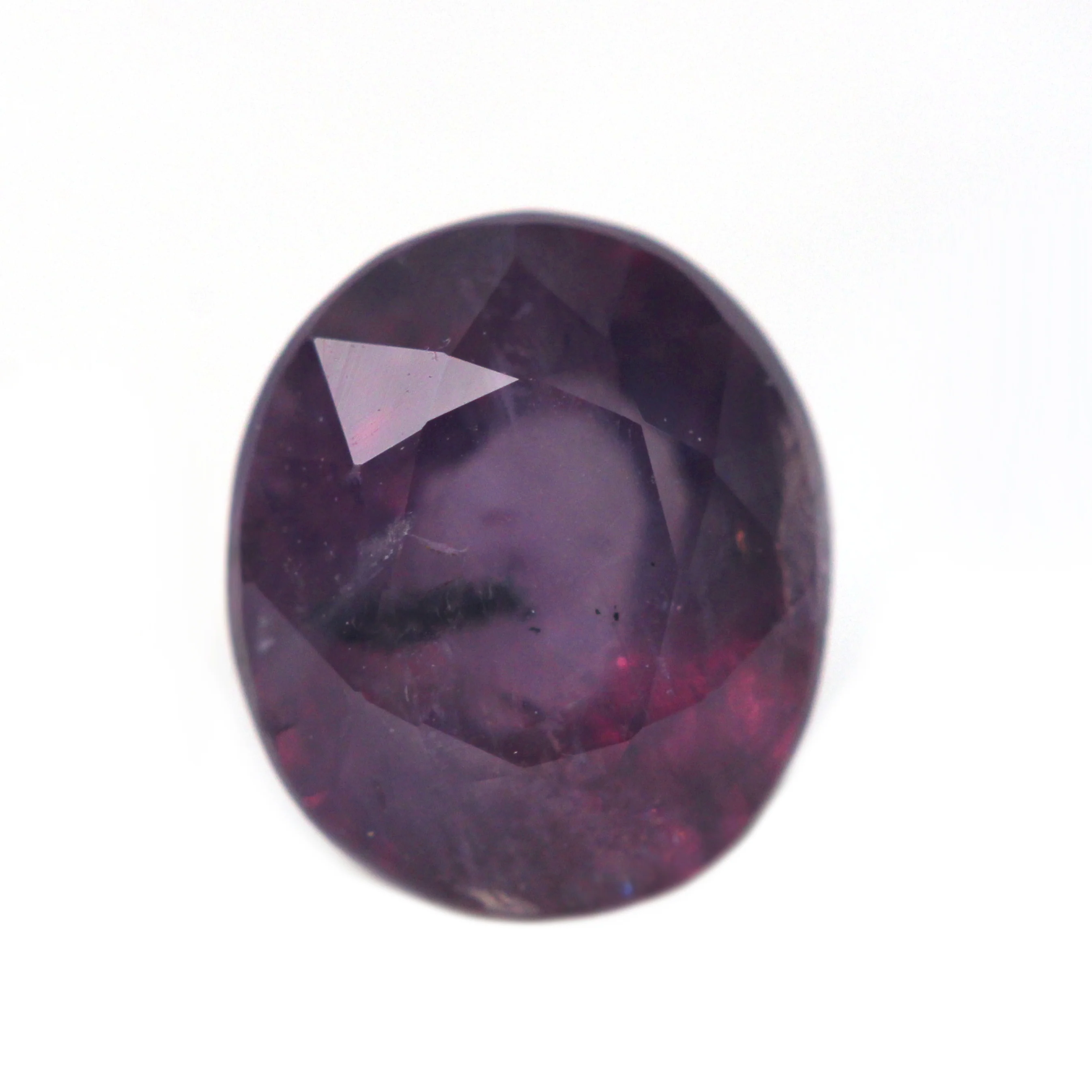 1.56 Carat Berry Purple Oval Sapphire for Custom Work - Inventory Code PSO156