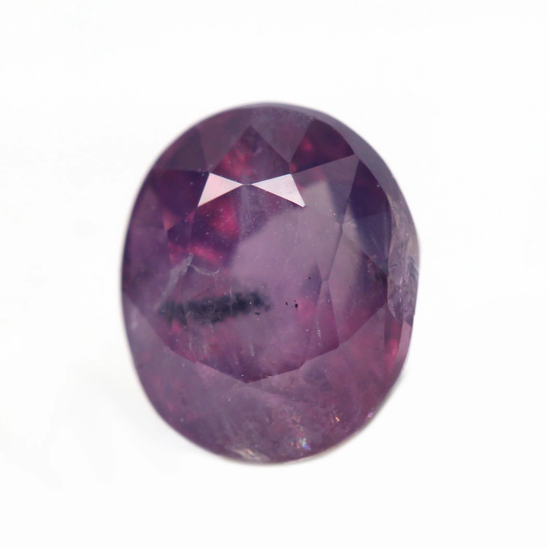 1.56 Carat Berry Purple Oval Sapphire for Custom Work - Inventory Code PSO156 - Image 3