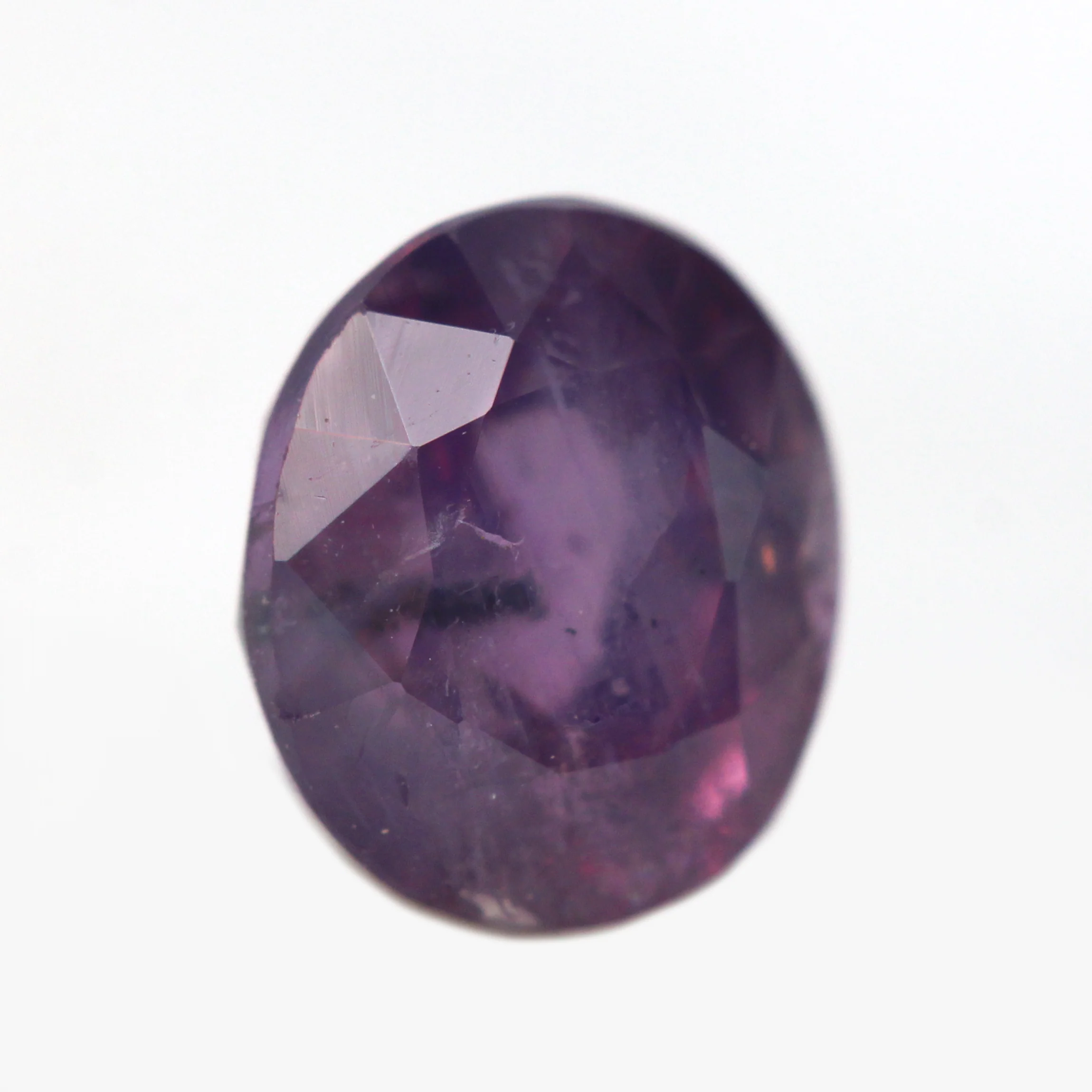 1.56 Carat Berry Purple Oval Sapphire for Custom Work - Inventory Code PSO156 - Image 4