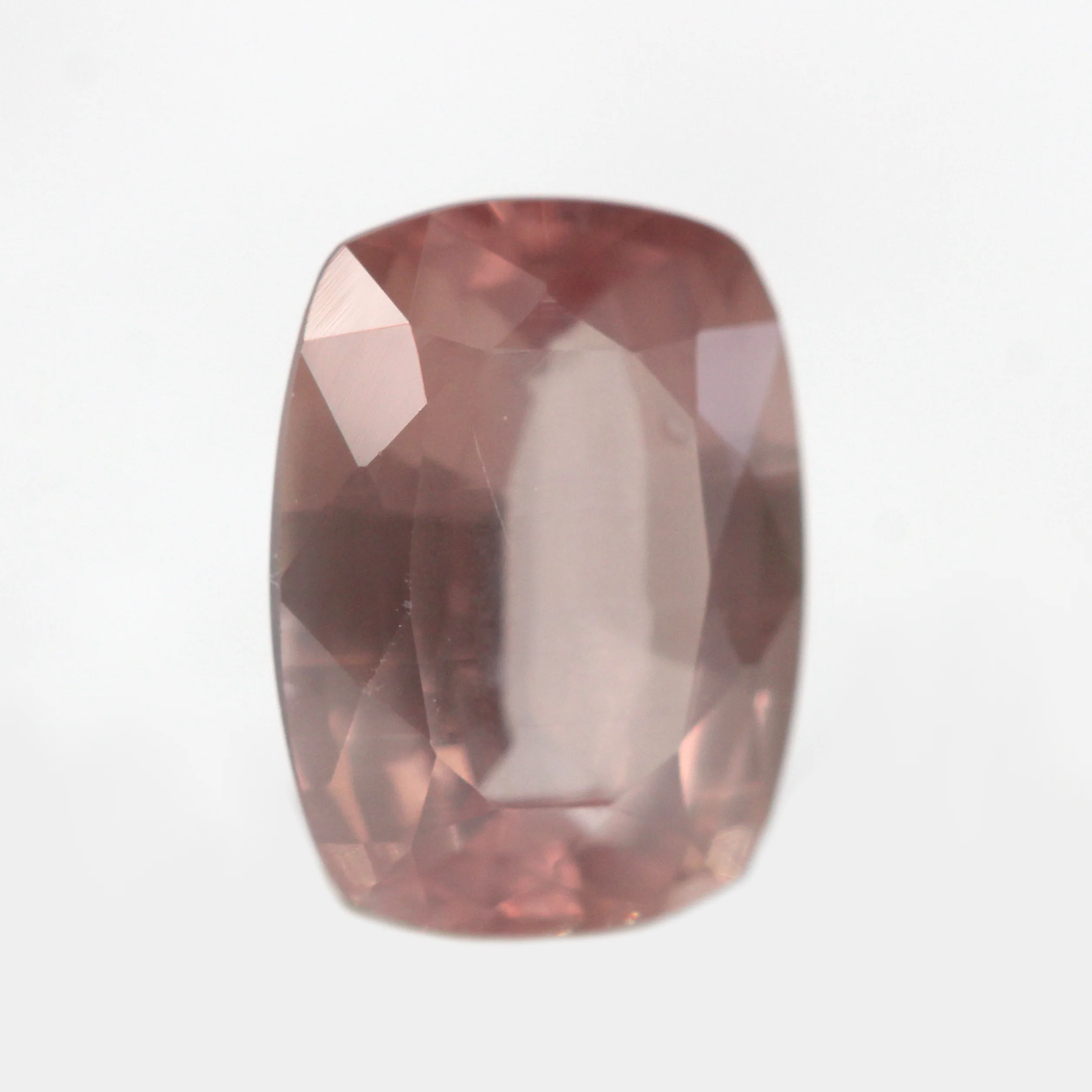 1.60 Carat Elongated Cushion Cut Peach Sapphire for Custom Work - Inventory Code CPS160 - Image 4
