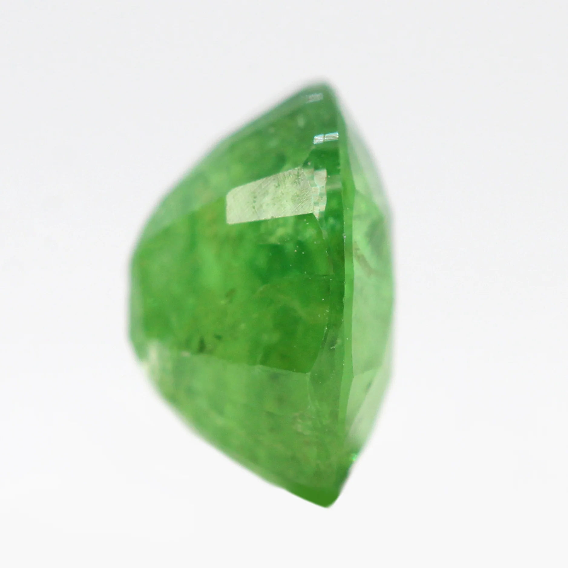1.63 Carat Green Oval Grossular Garnet for Custom Work - Inventory Code GOG163 - Image 5
