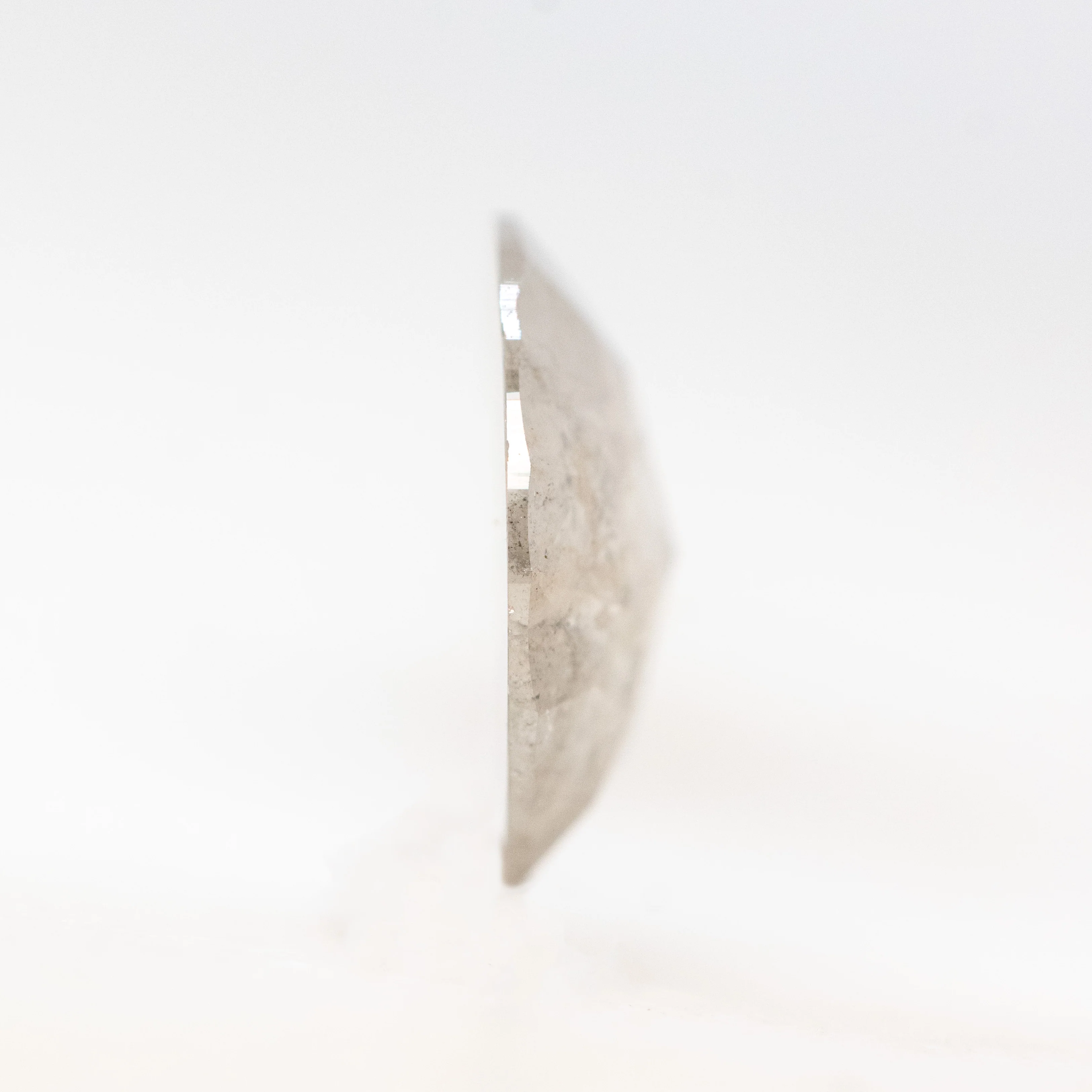 1.66 Carat Light Gray Oval Salt and Pepper Diamond for Custom Work - Inventory Code RO166 - Image 5