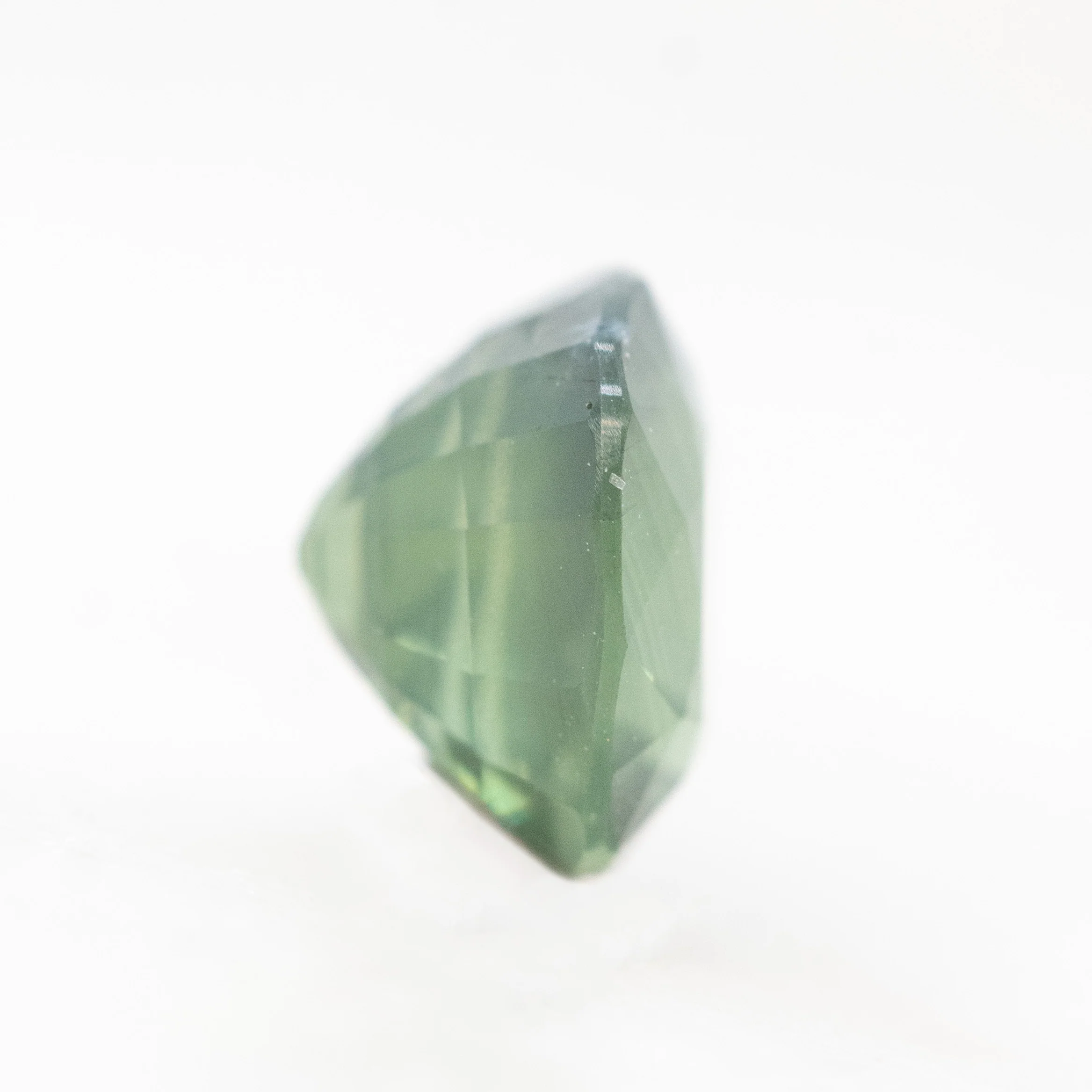 1.66 Carat Light Green Rounded Cushion Sapphire for Custom Work - Inventory Code GCS166 - Image 5
