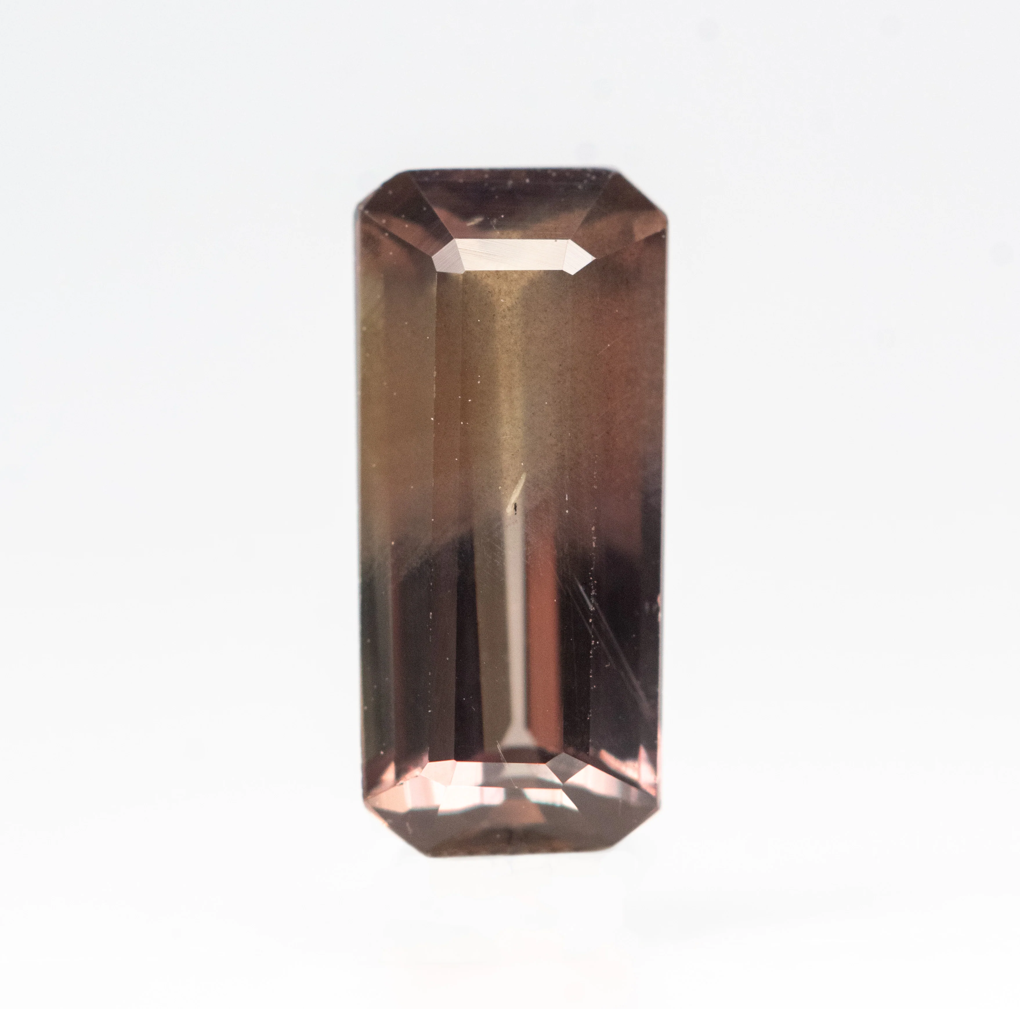 1.68 Carat Brown Emerald Cut Sapphire for Custom Work - Inventory Code BECS168