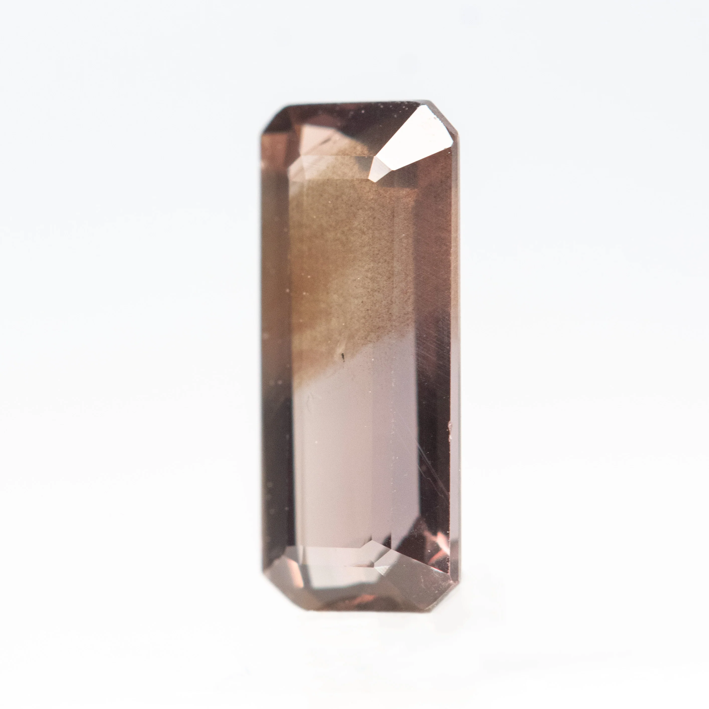 1.68 Carat Brown Emerald Cut Sapphire for Custom Work - Inventory Code BECS168 - Image 3