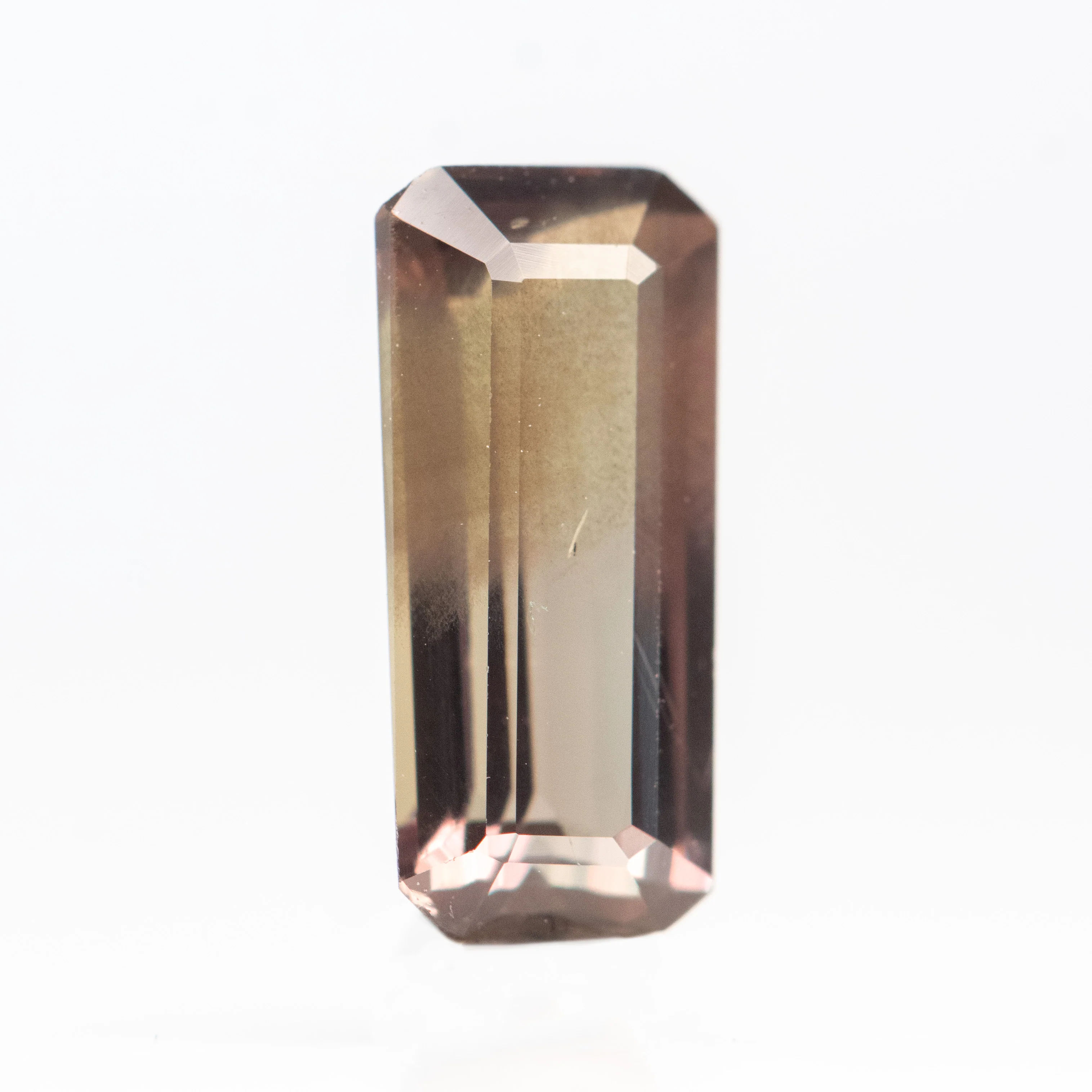 1.68 Carat Brown Emerald Cut Sapphire for Custom Work - Inventory Code BECS168 - Image 4