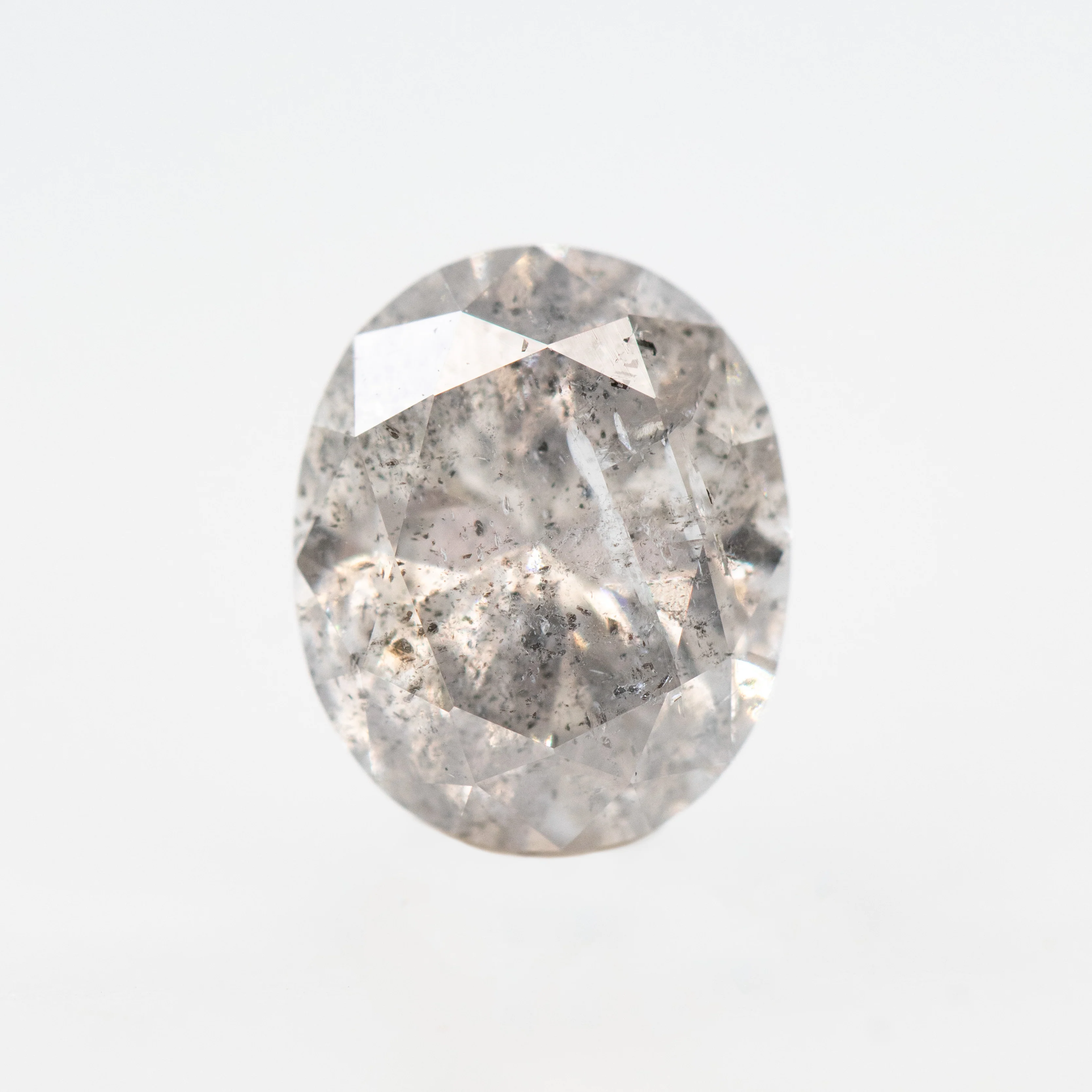 1.68 Carat Gray Salt and Pepper Oval Diamond for Custom Work - Inventory Code CCO168