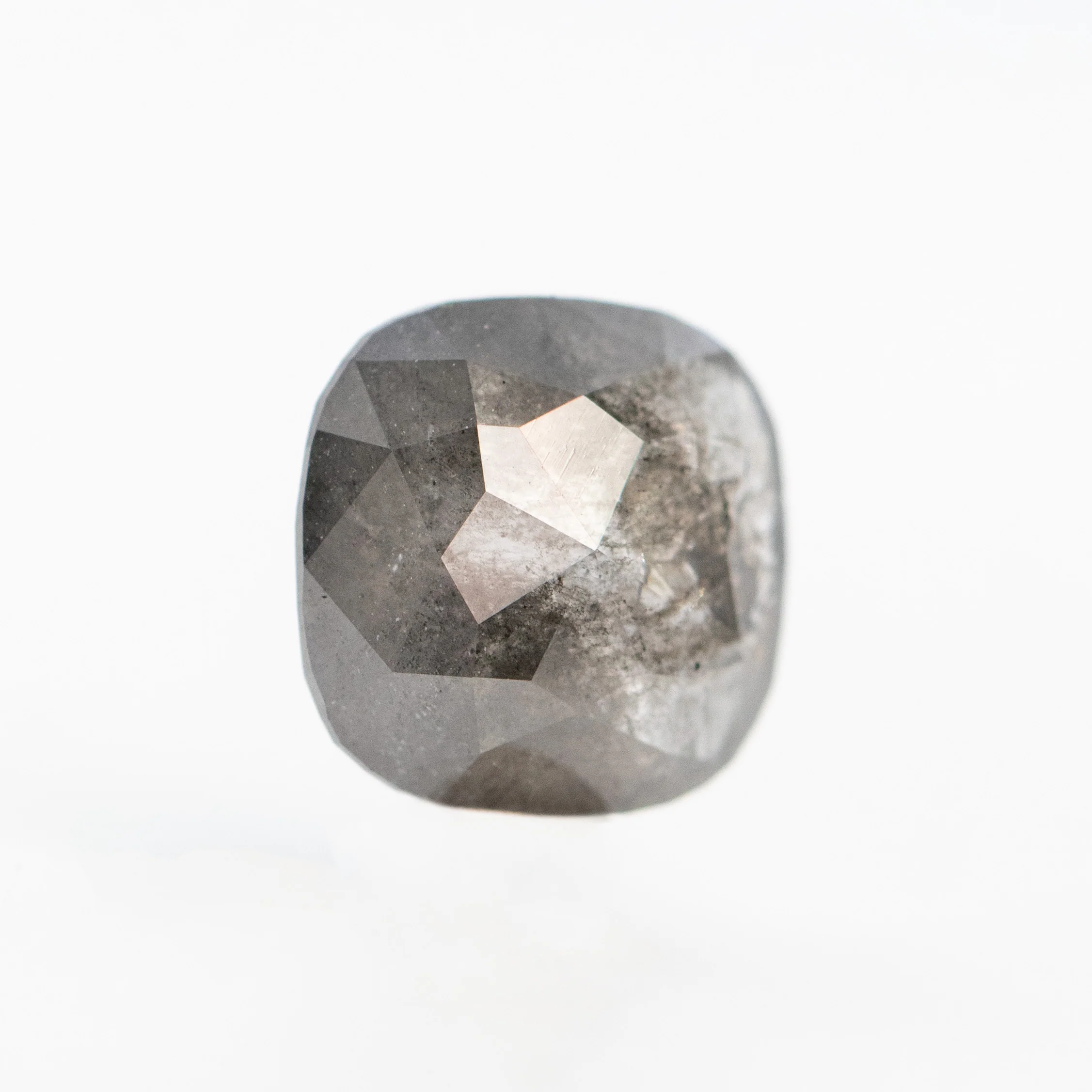 1.72 Carat Dark Gray Cushion Salt and Pepper Diamond for Custom Work - Inventory Code DSC172 - Image 4